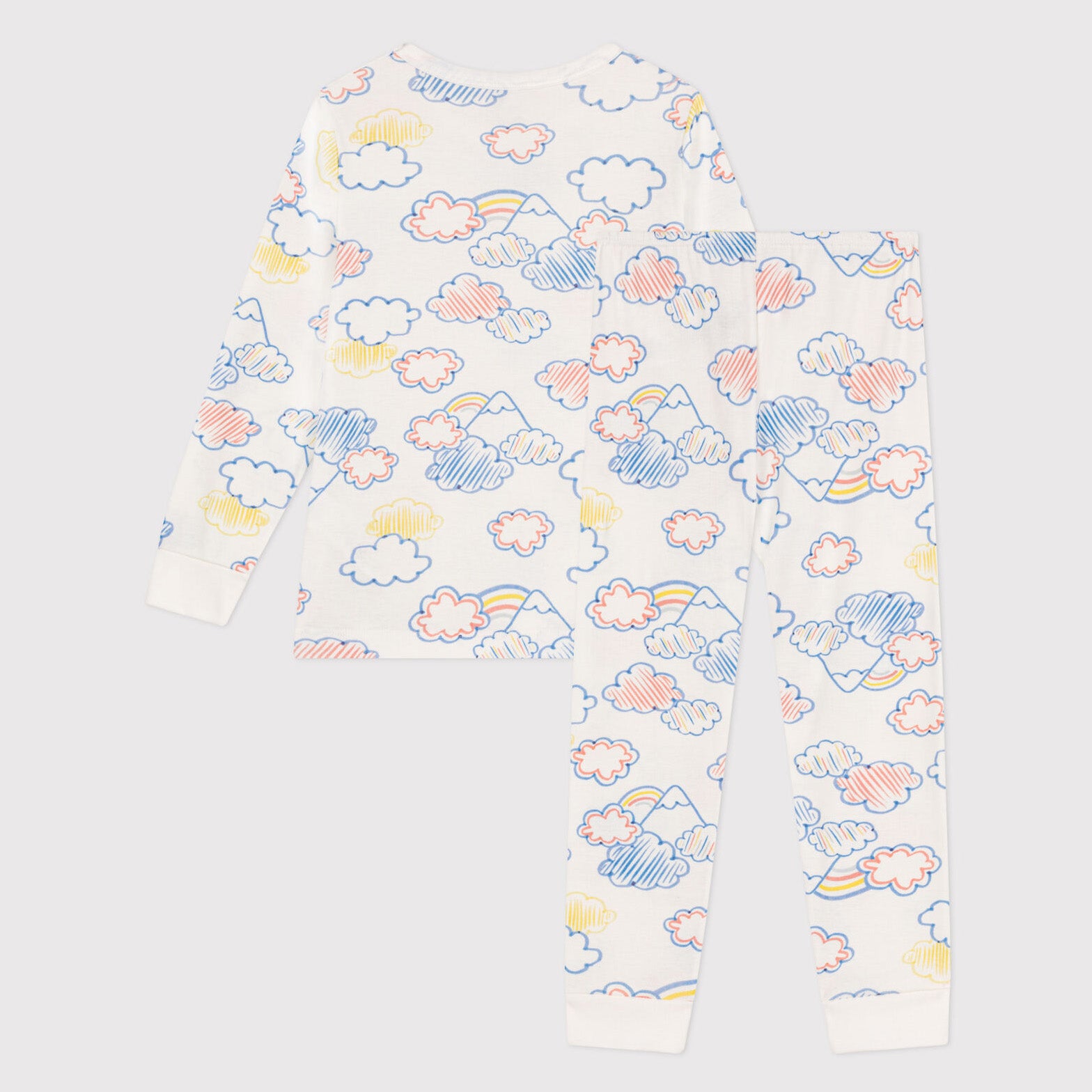 Boys & Girls White Cotton Nightwear Set