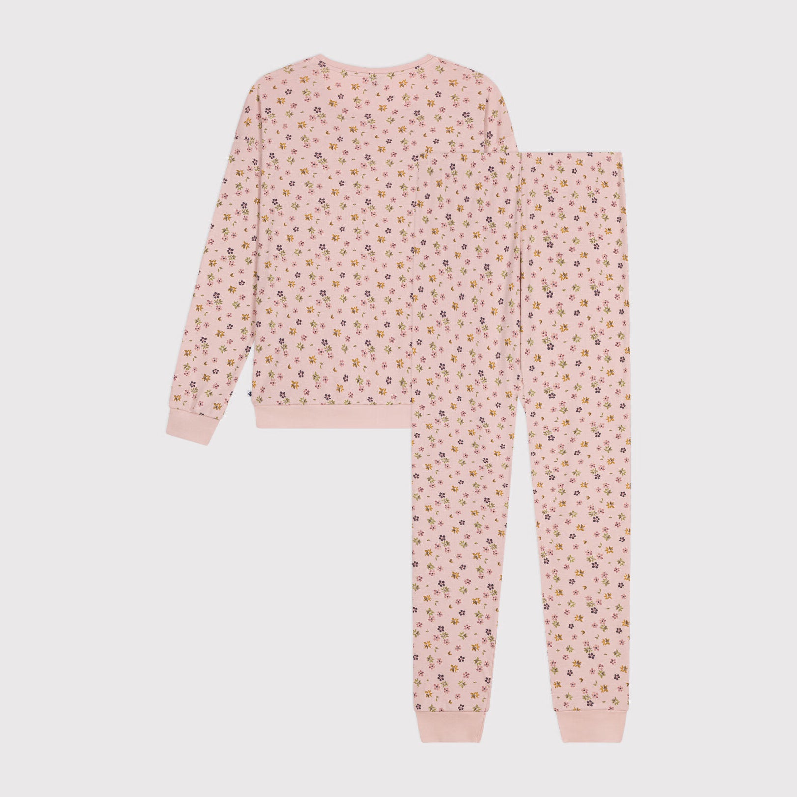 Women Pink Floral Cotton Nightwear Set