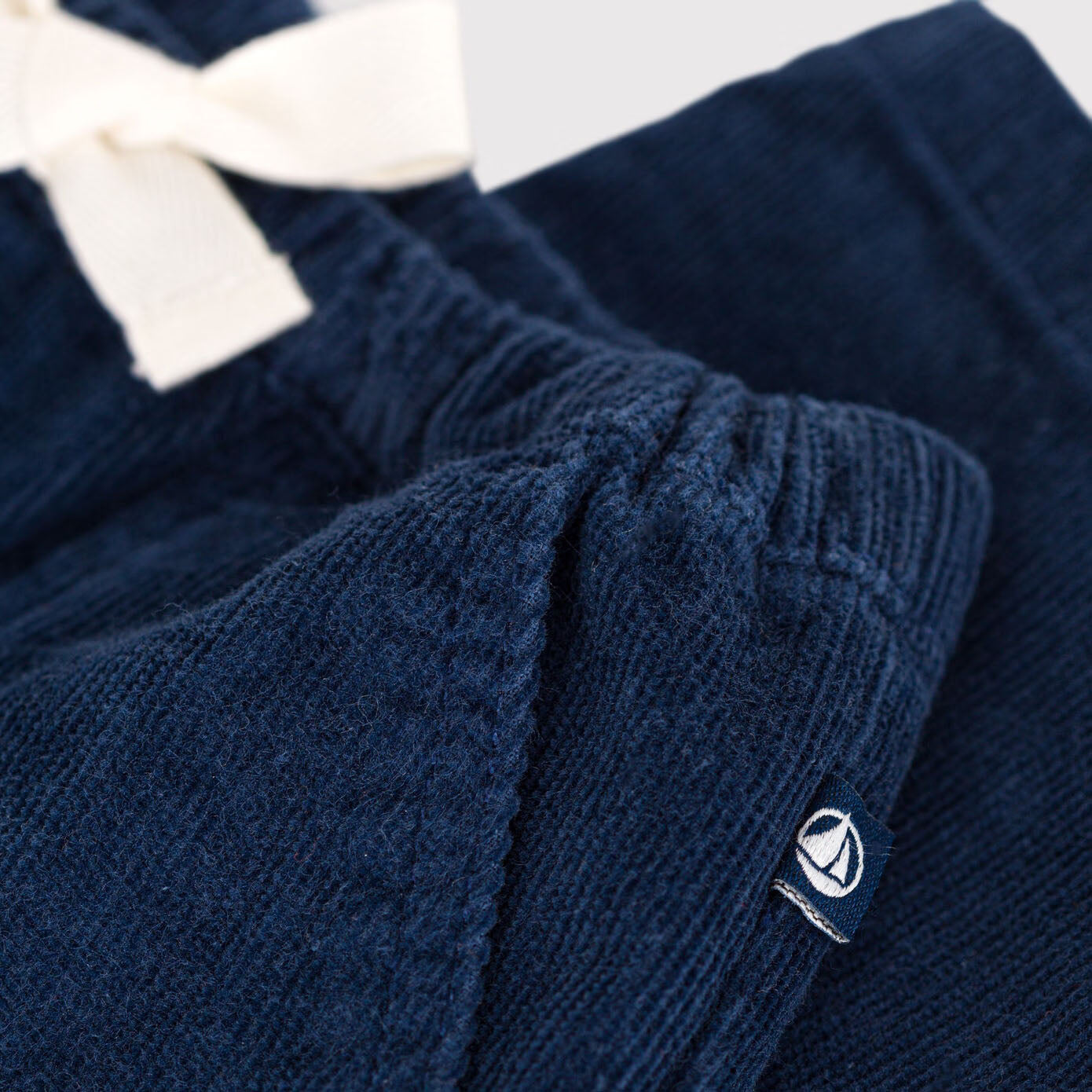 Pantalon en velours côtelé bleu foncé pour bébés garçons et filles