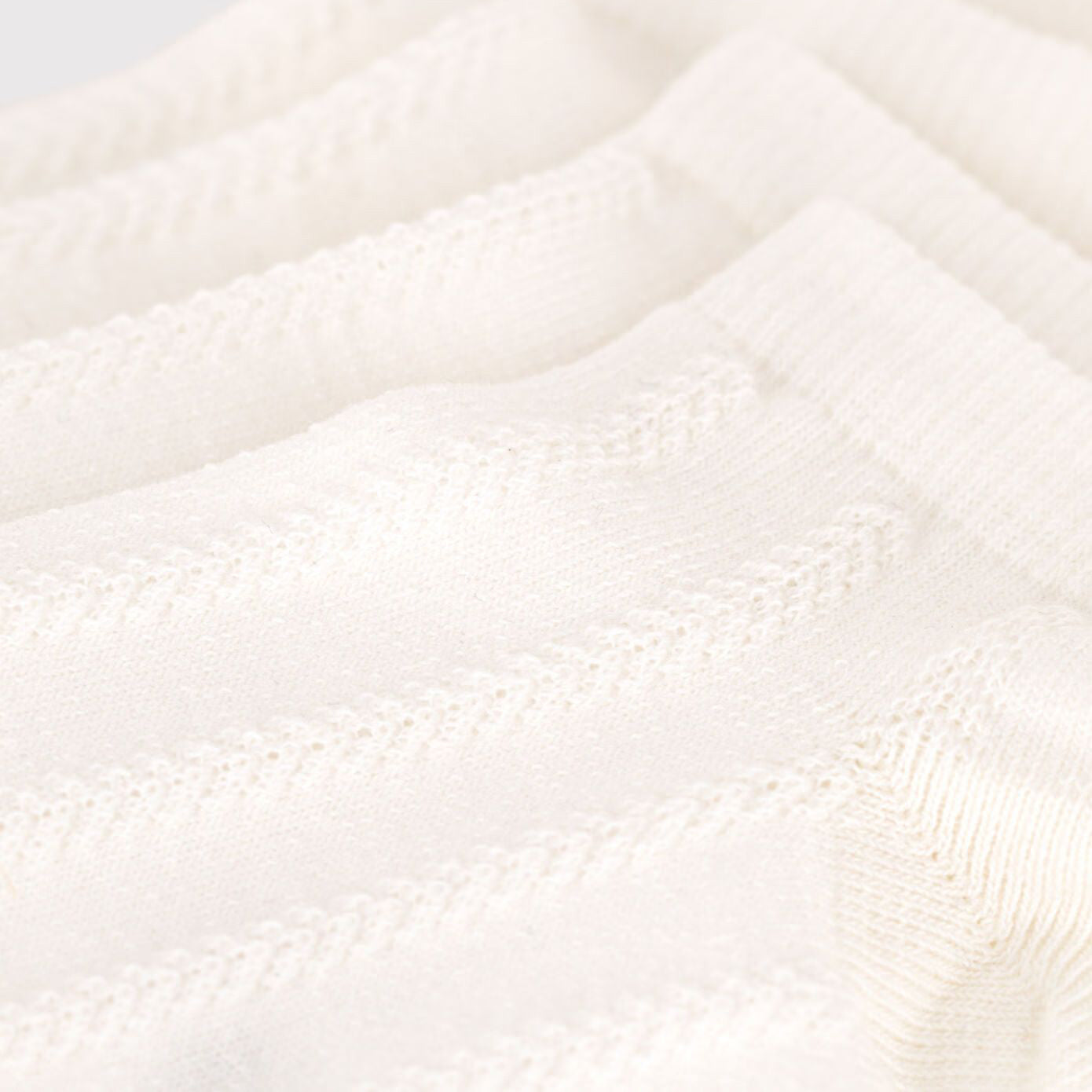 Boys & Girls White Cotton Socks Set(2 Pack)