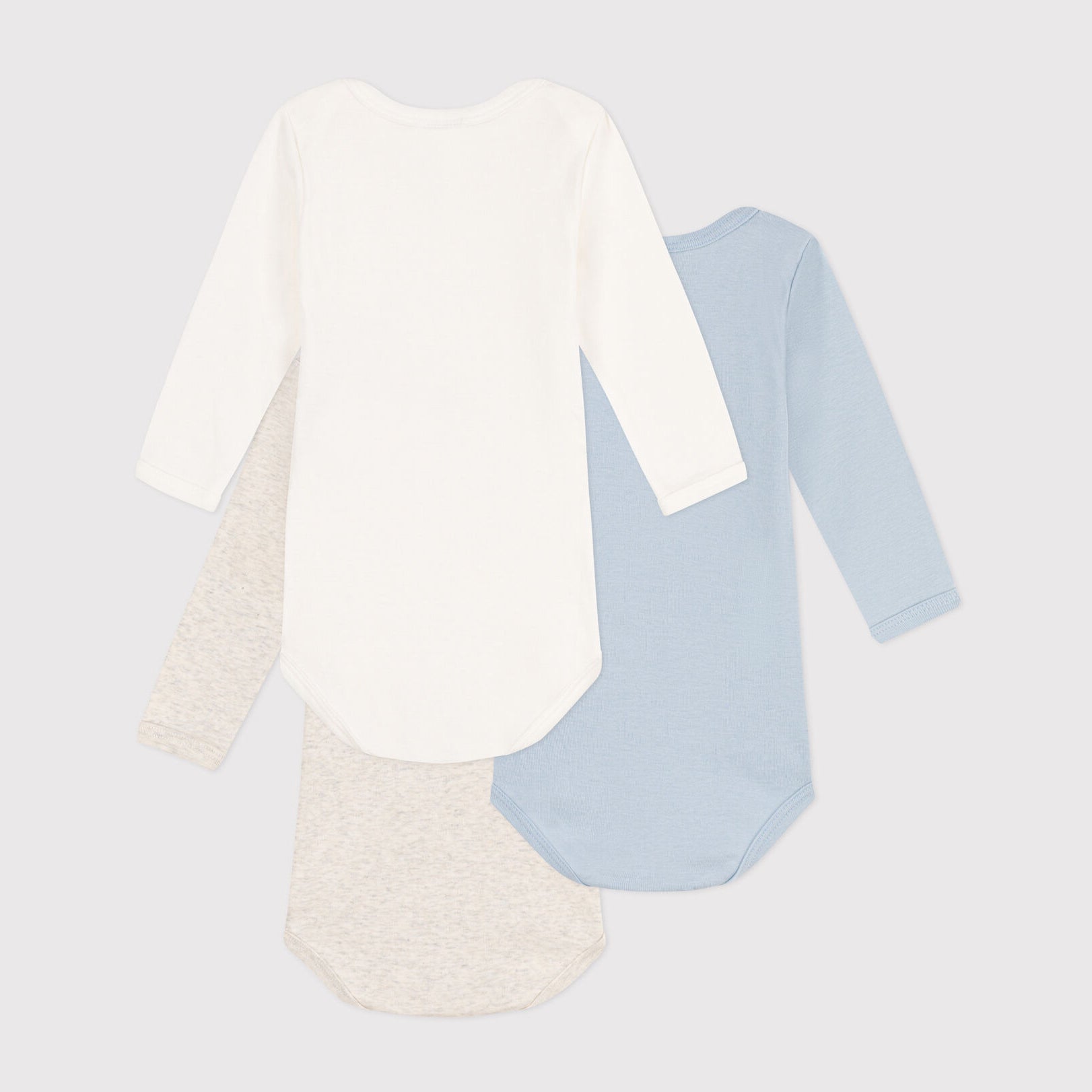 Baby Boys & Girls Tricolor Cotton Babysuit Set(3 Pack)