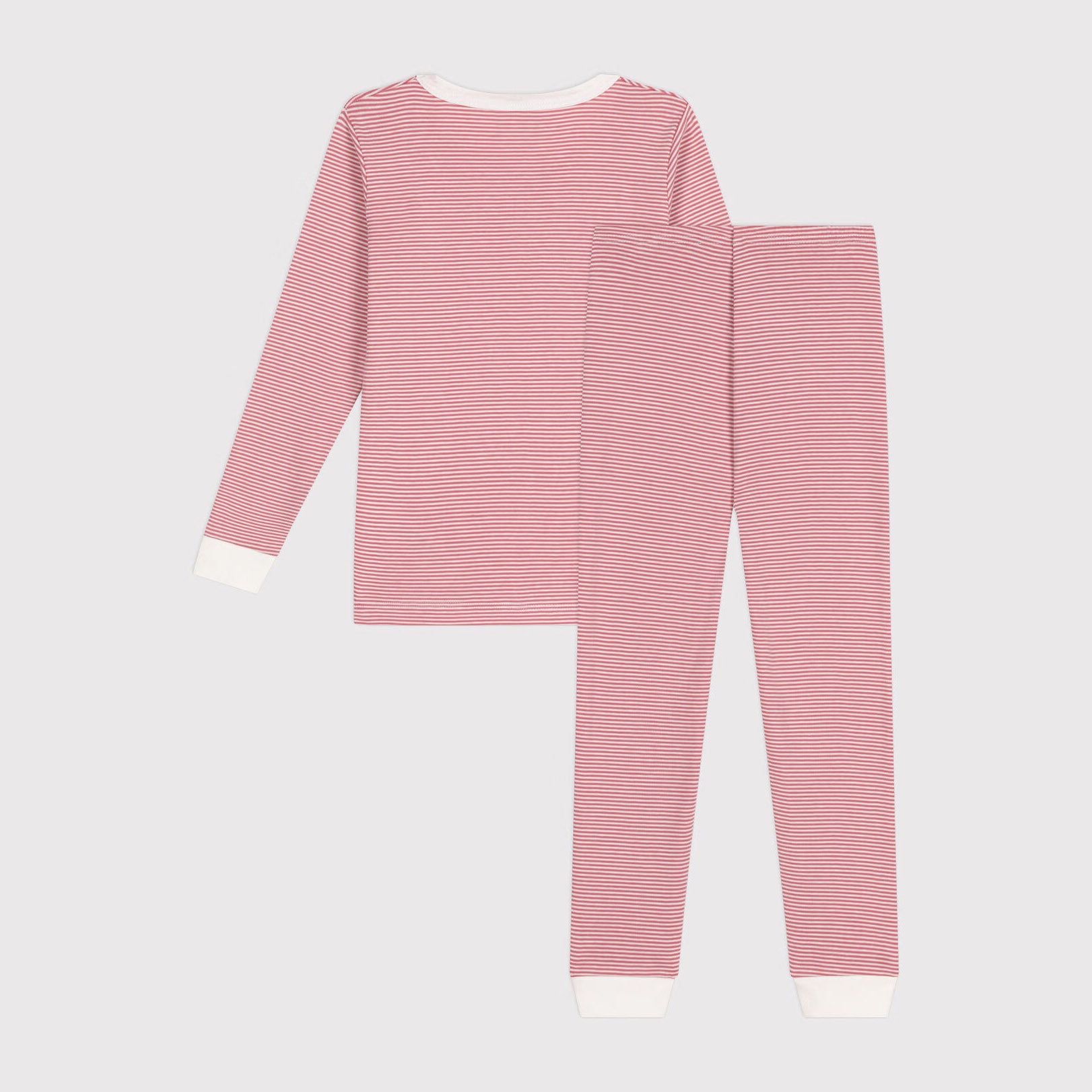 Girls Red Stripes Cotton Nightwear Set