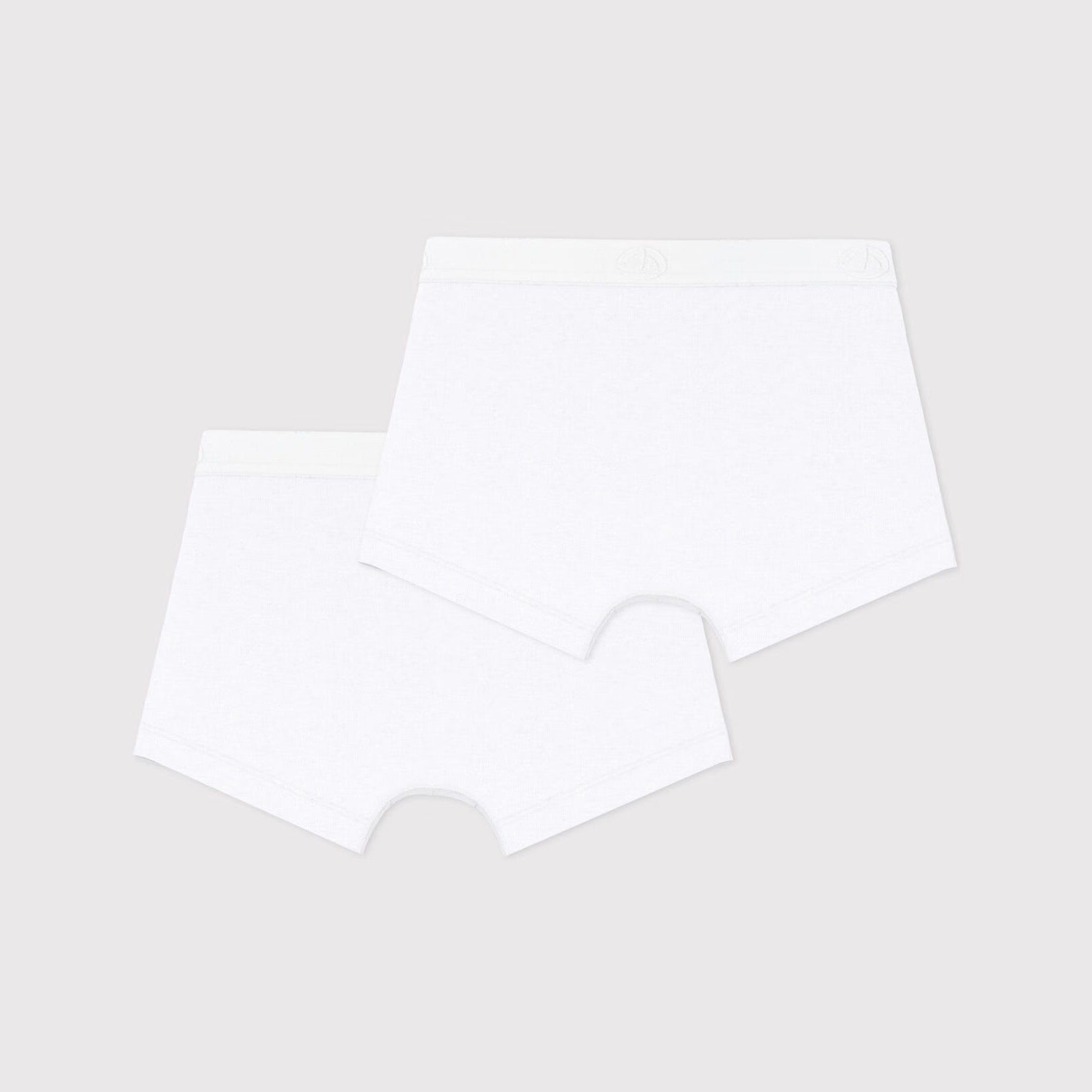 Boys White Cotton Underwear Set(2 Pack)