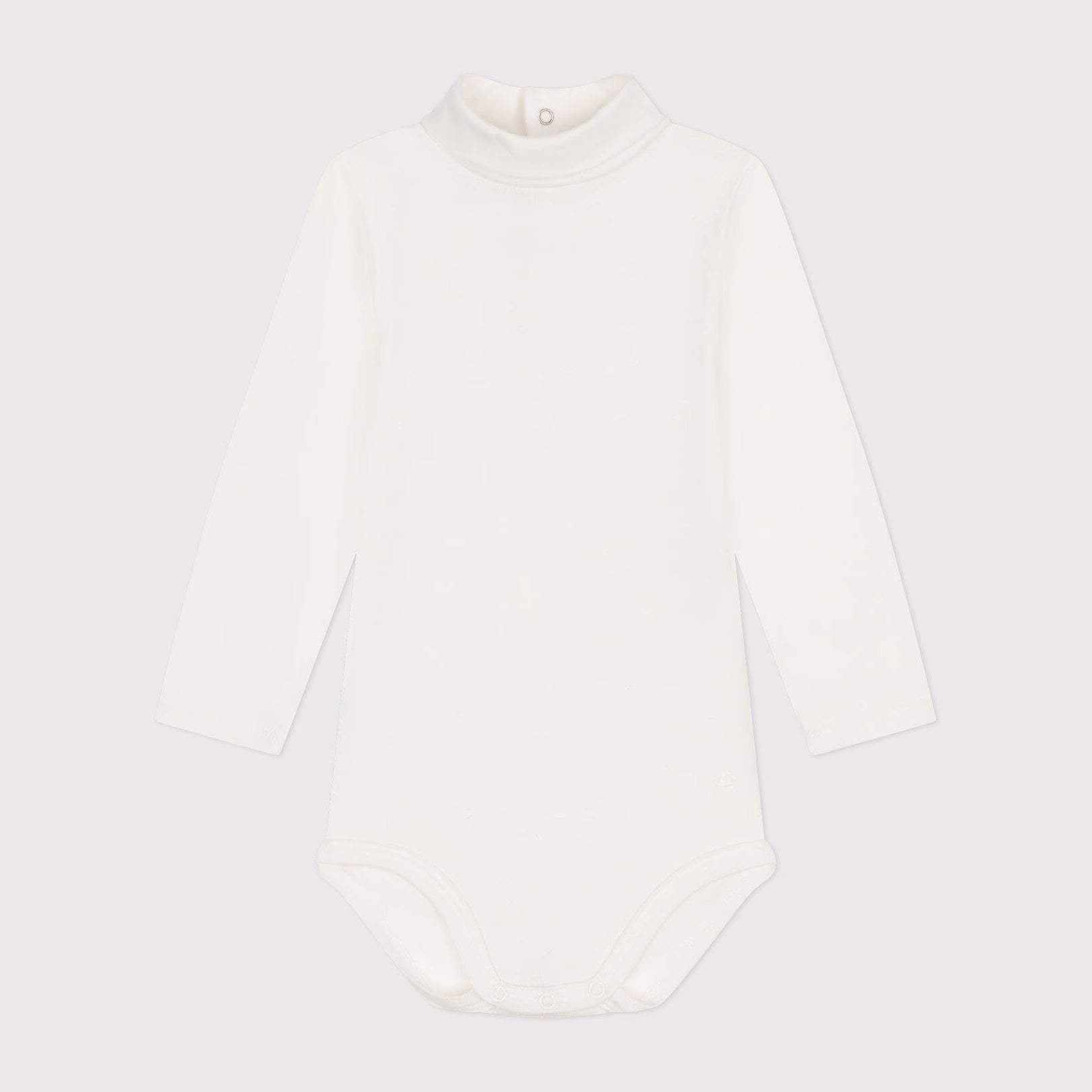 Baby Boys & Girls White Cotton Babysuit