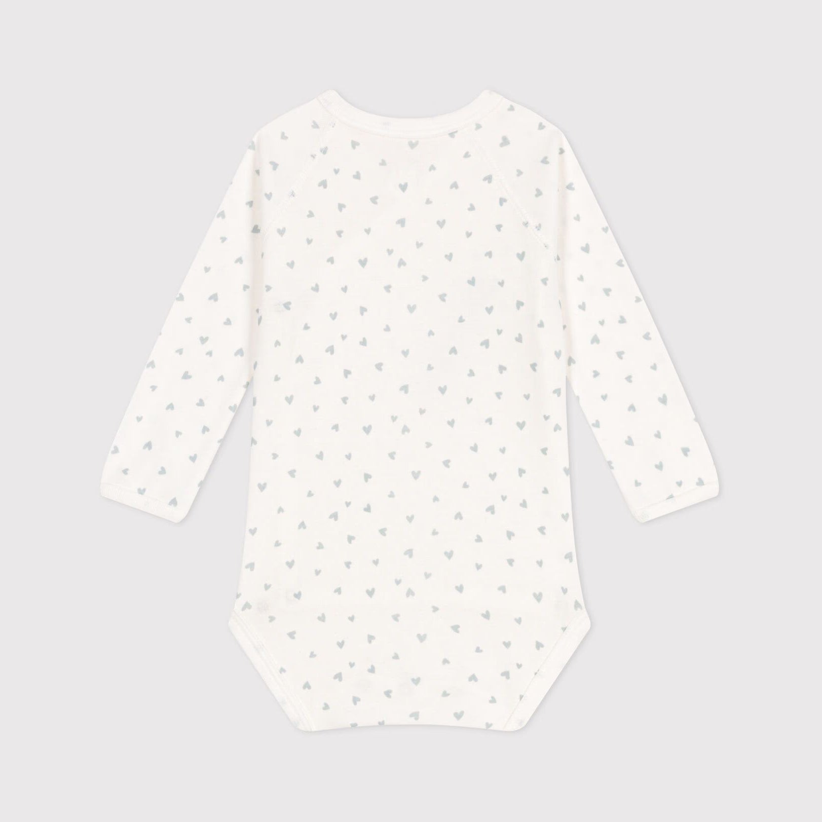 Baby Boys & Girls Ivory Printed Heart Cotton Bodysuit