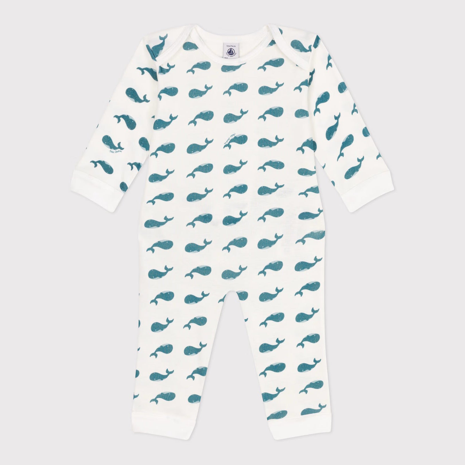 Baby Boys & Girls Blue Printed Cotton Bodysuit