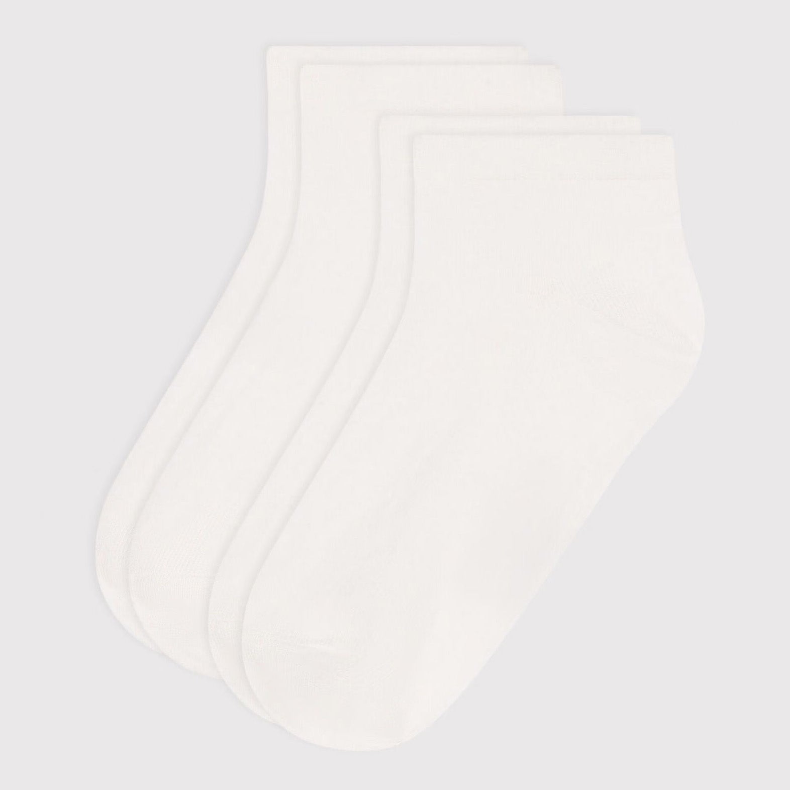 Boys & Girls White Cotton Socks Set(2 Pack)