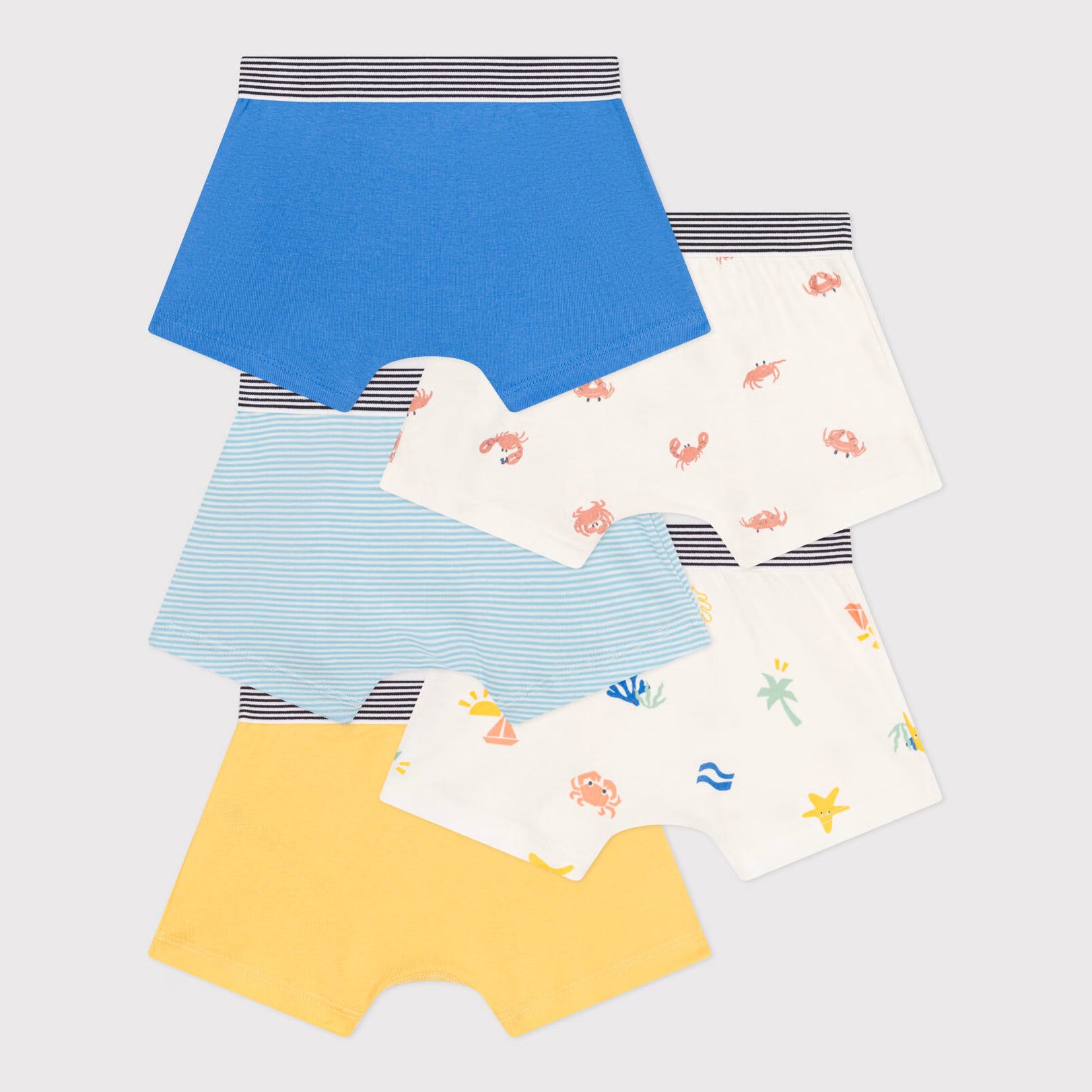 Boys Colorful Cotton Underwear Set(5 Pack)