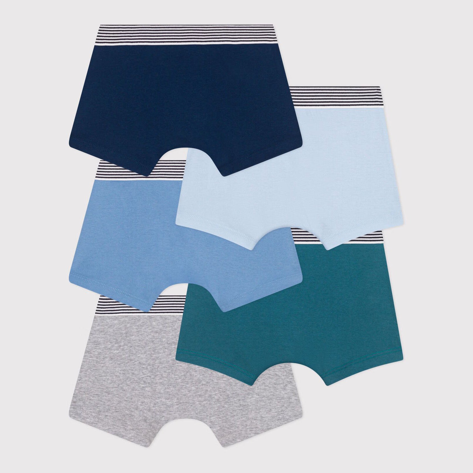 Boys Blue Cotton Underwear Set(5 Pack)