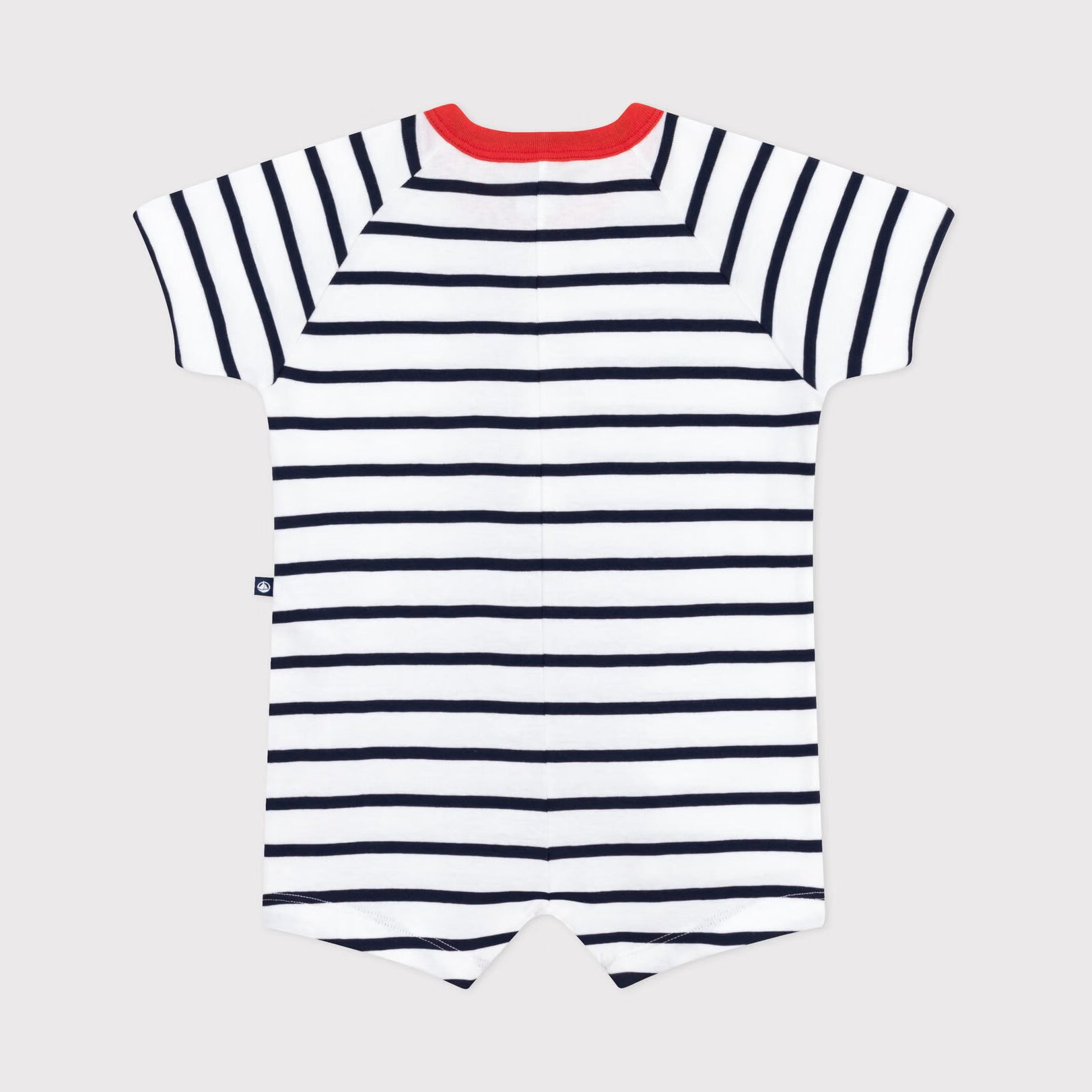 Baby Boys & Girls Dark Blue Stripes Cotton Babysuit
