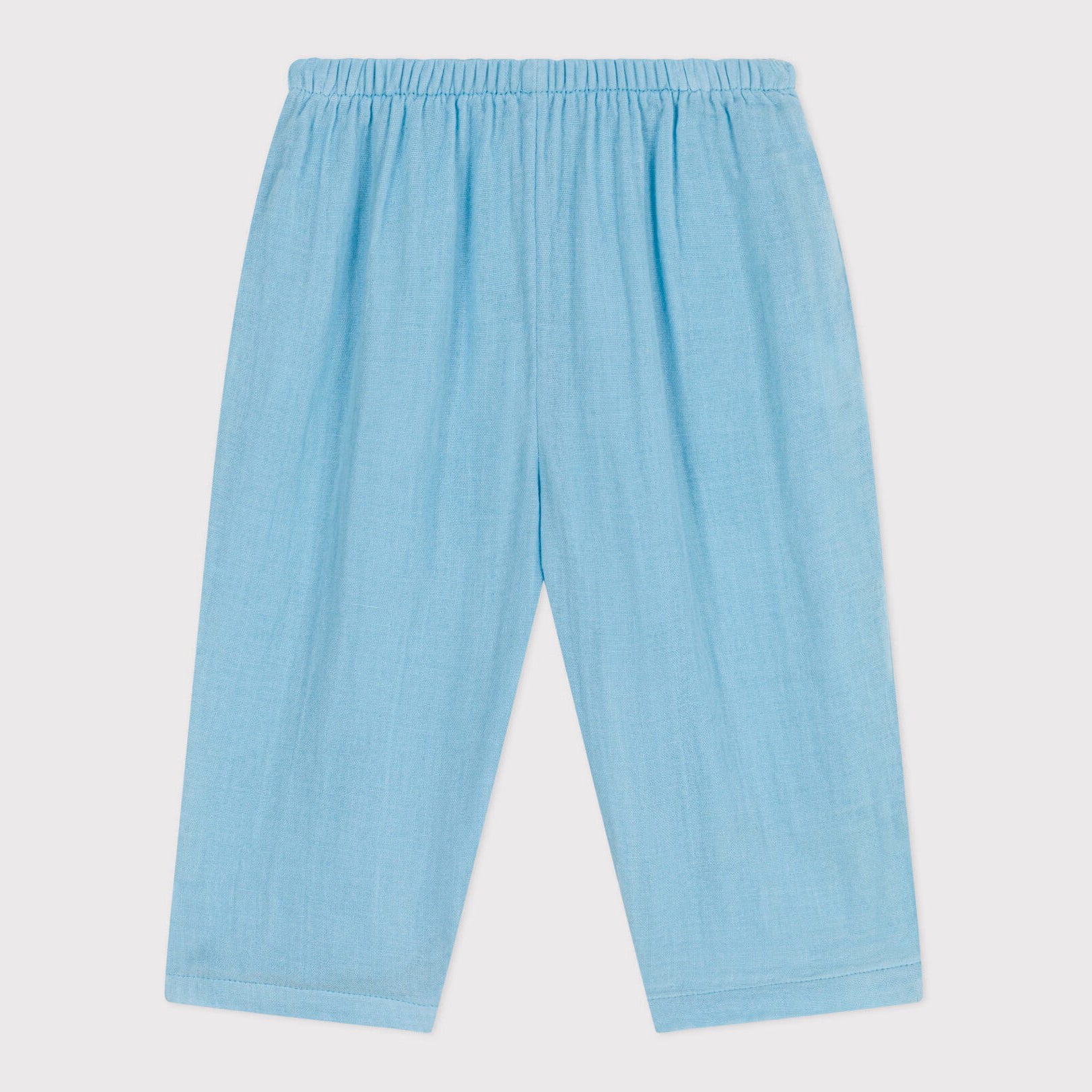 Baby Boys & Girls Blue Cotton Trousers