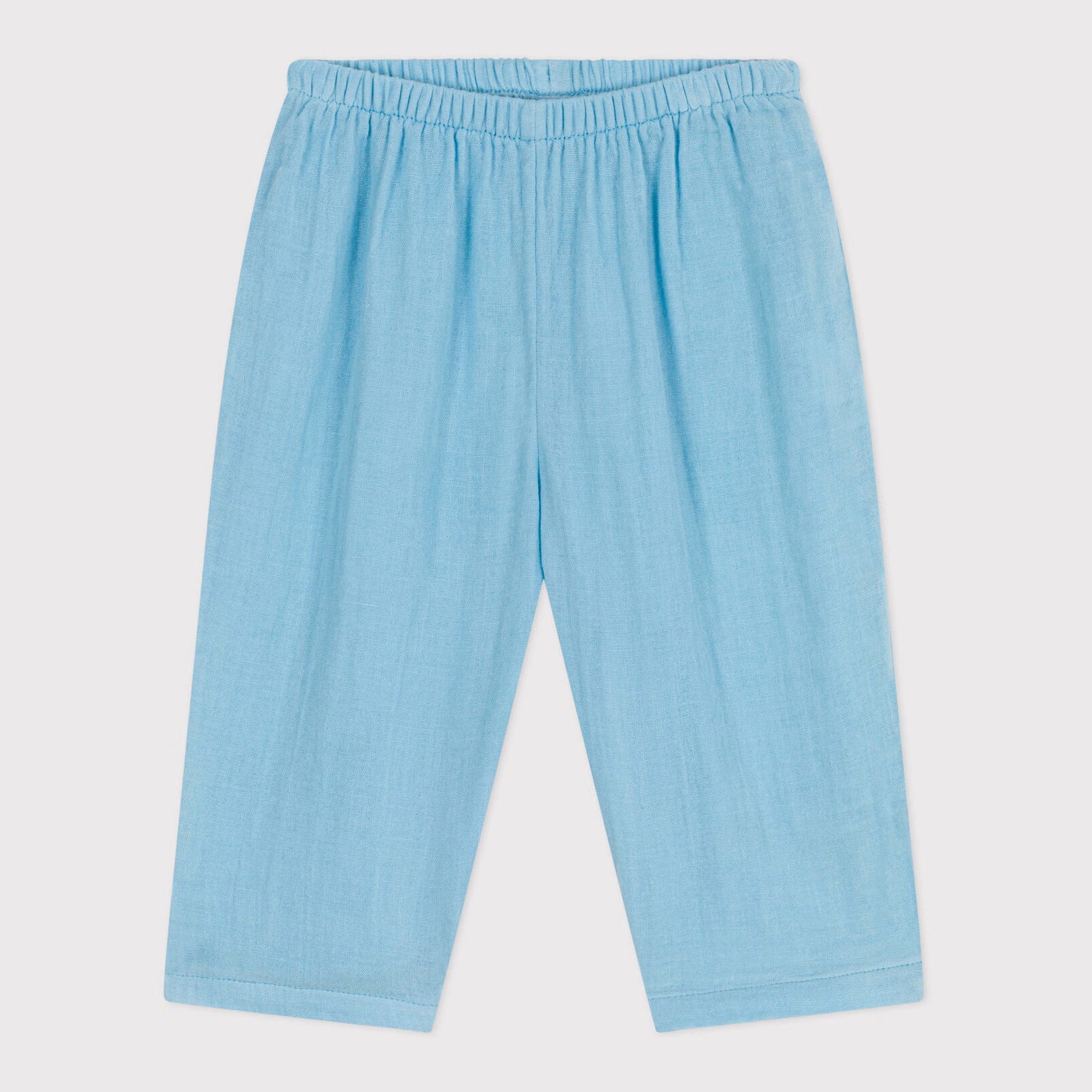 Baby Boys & Girls Blue Cotton Trousers