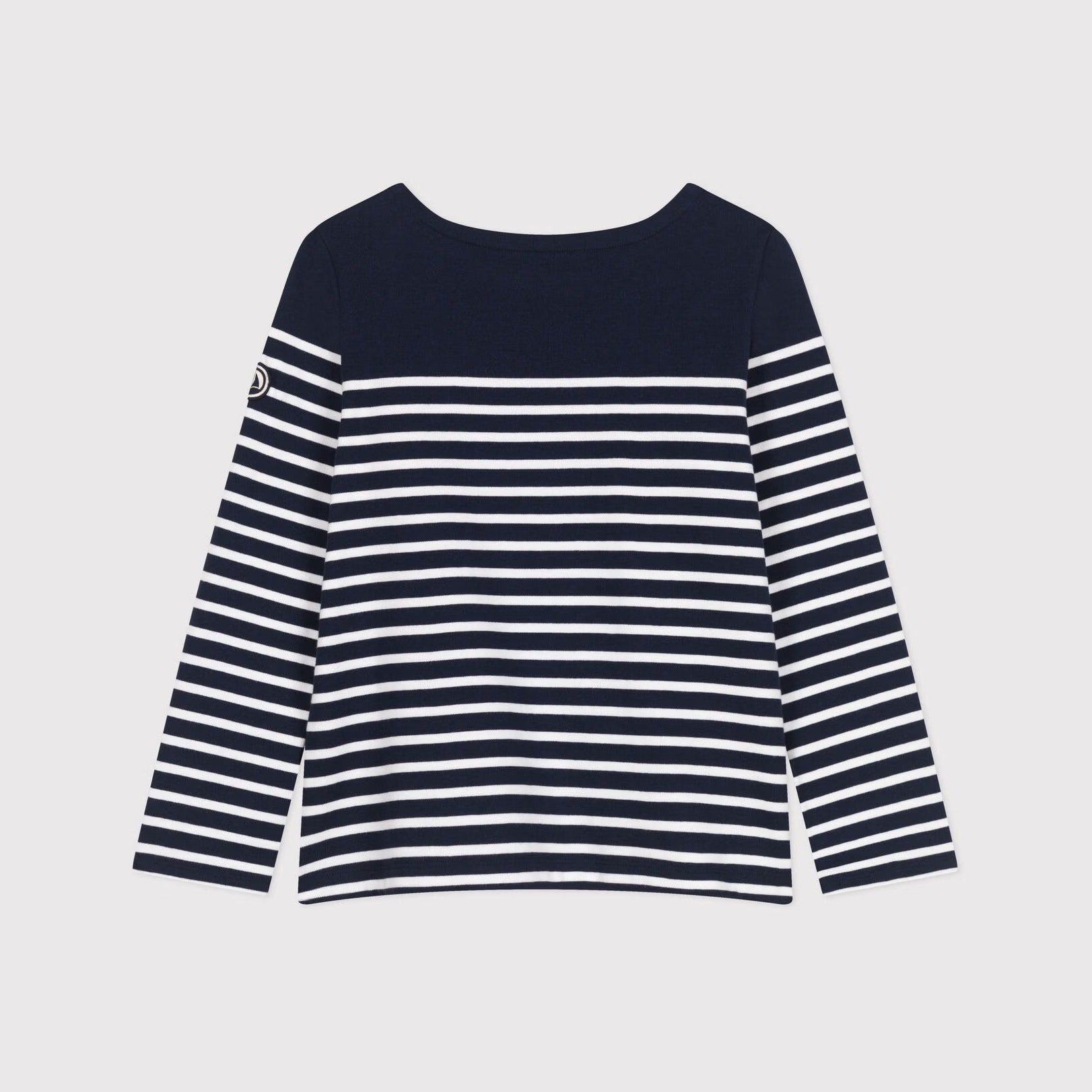 Women Navy Stripes Cotton T-Shirt