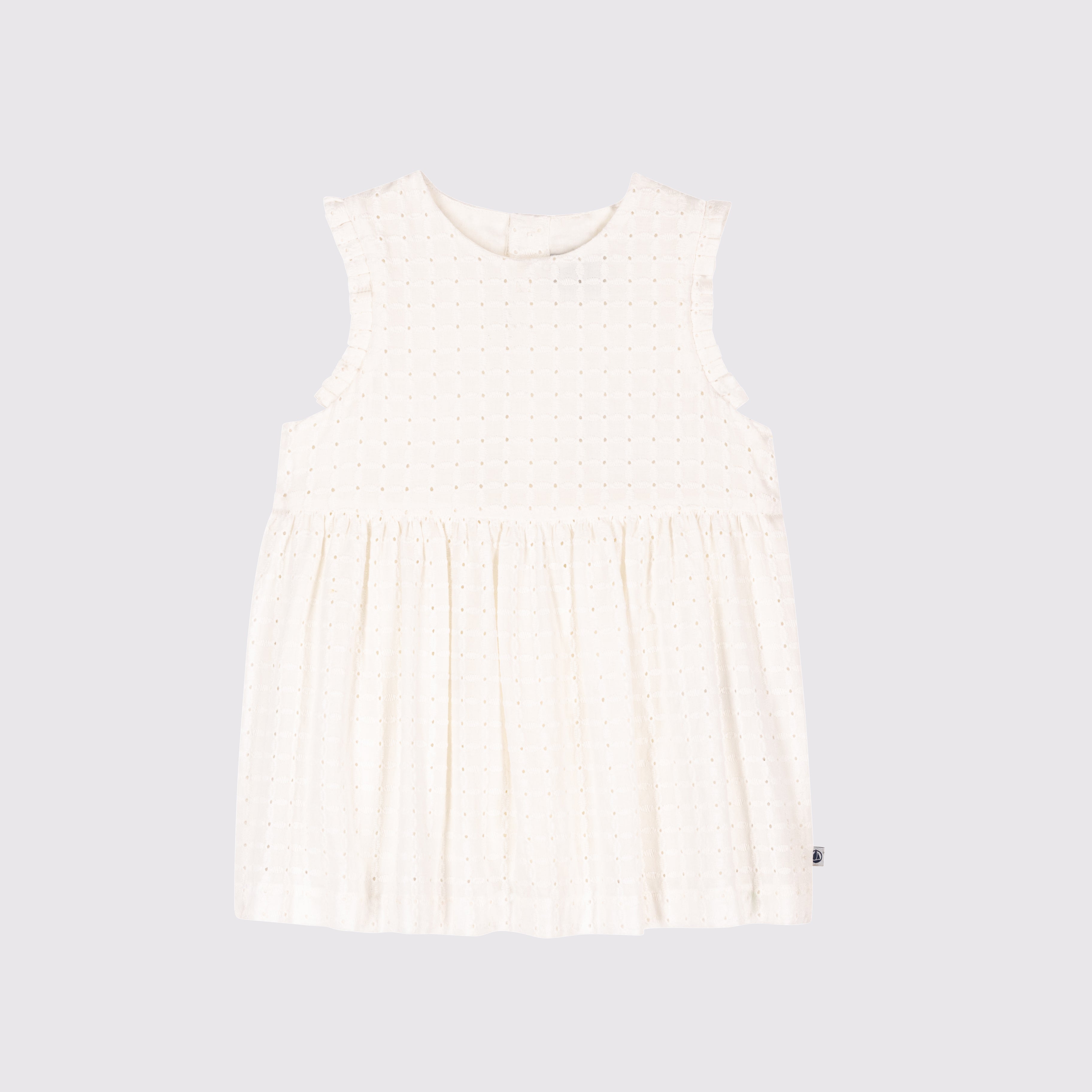 Baby Girls White Cotton Dress