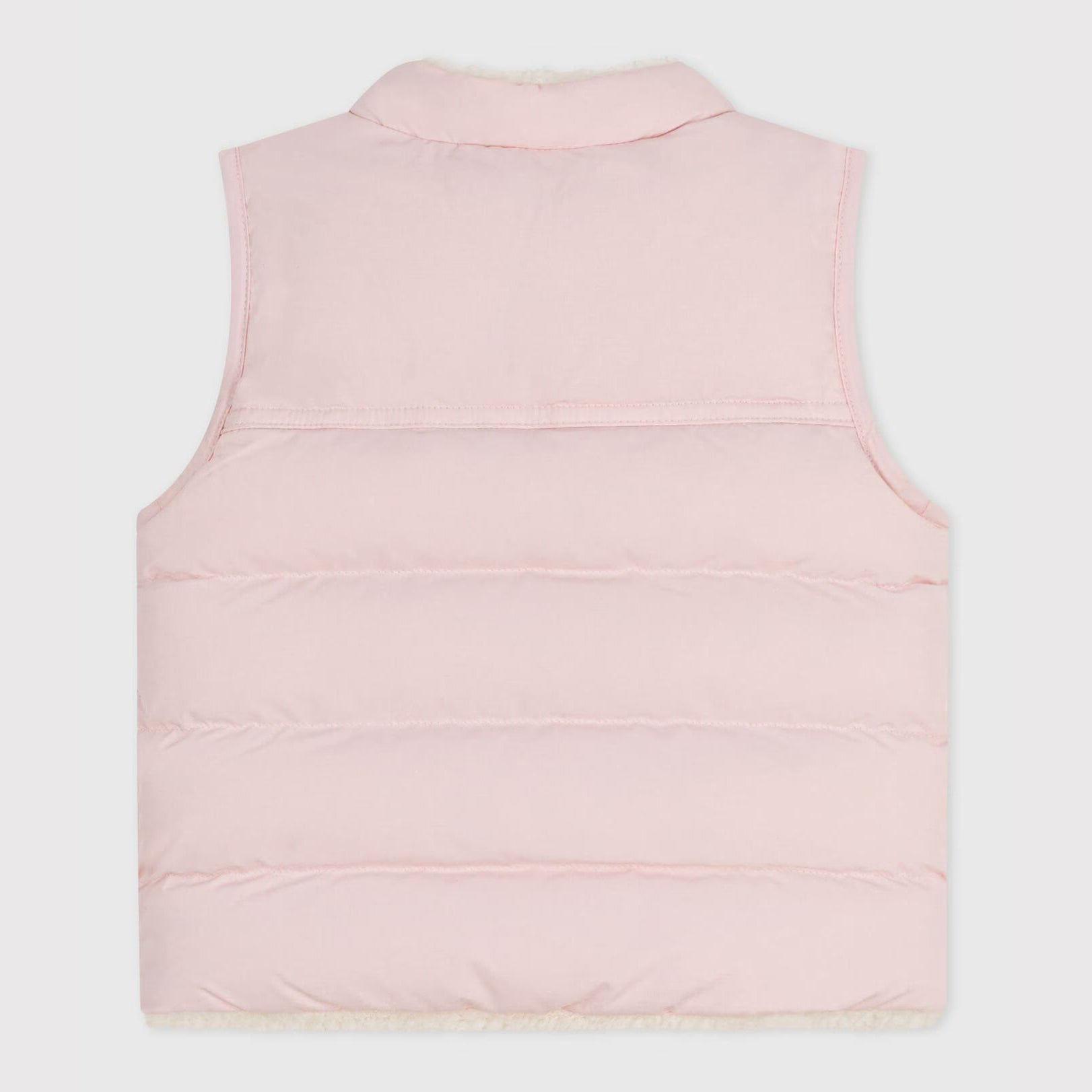 Baby Girls Light Pink Reversible Padded Gilet