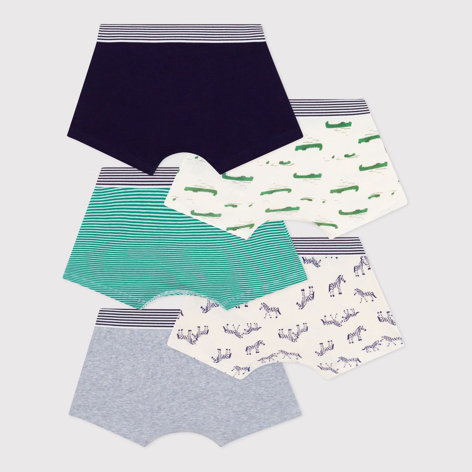 Boys Multicolor Cotton Underwear Set(5 Pack)