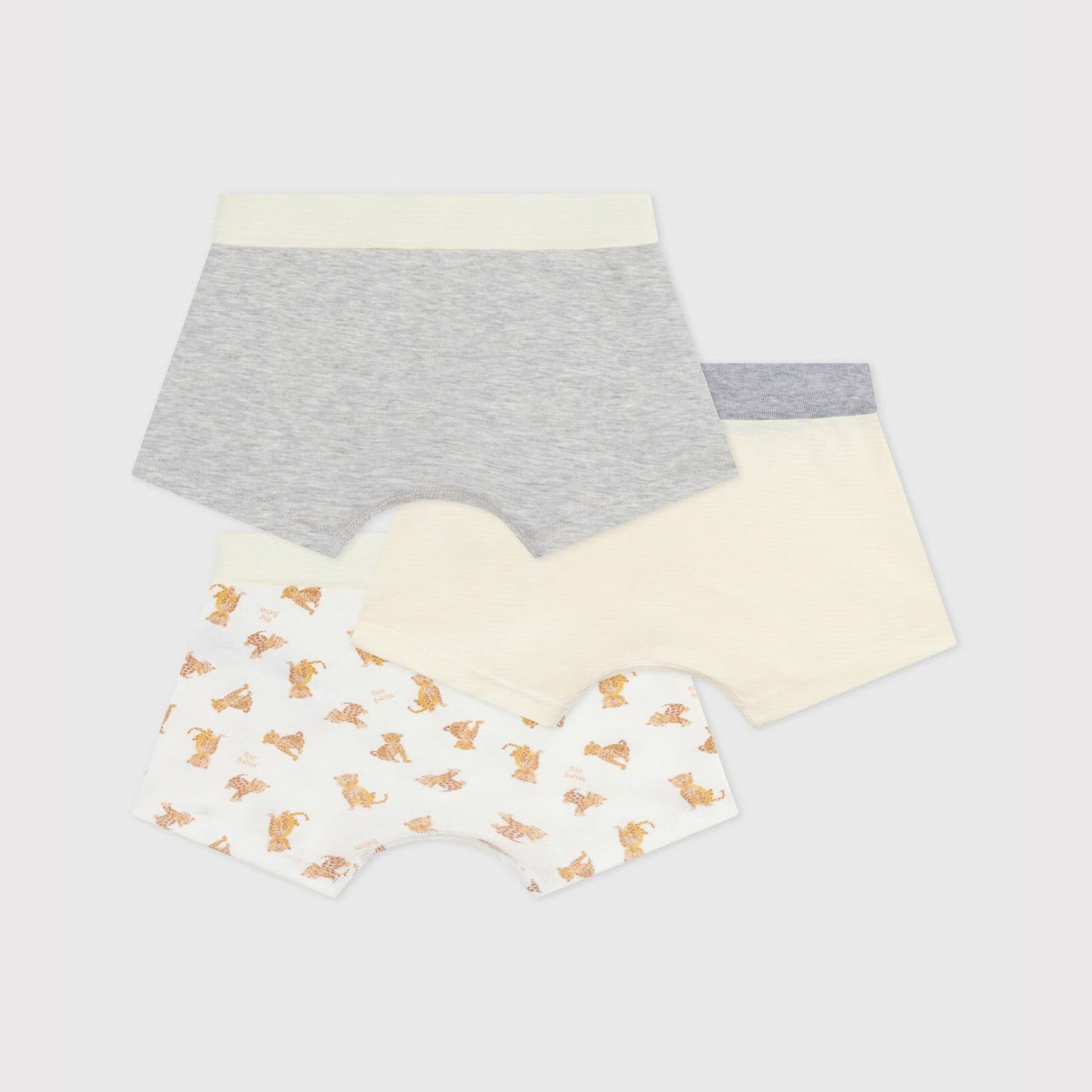 Boys Tricolor Cotton Underwear Set(3 Pack)