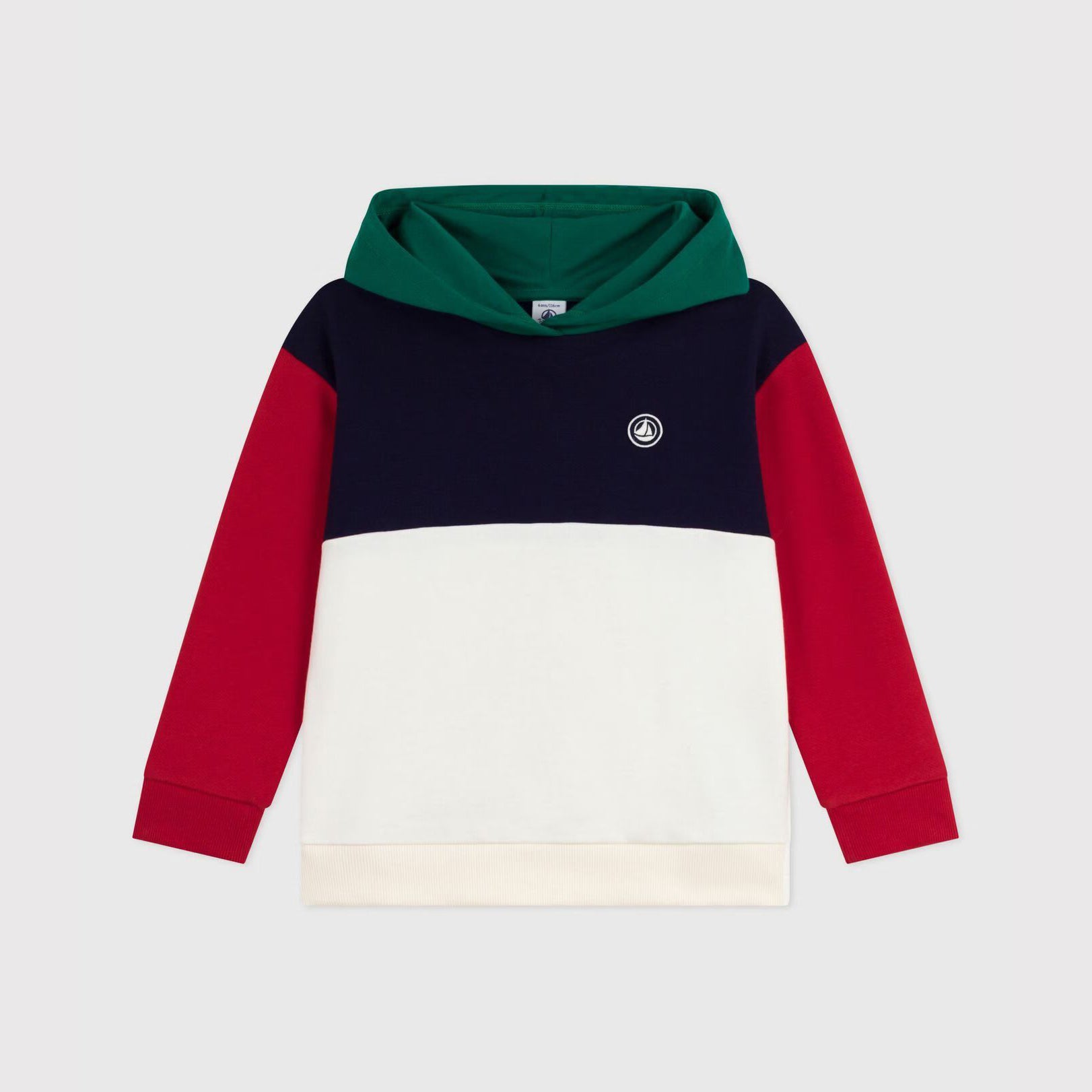 Boys & Girls Multicolor Cotton Hooded Sweatshirt