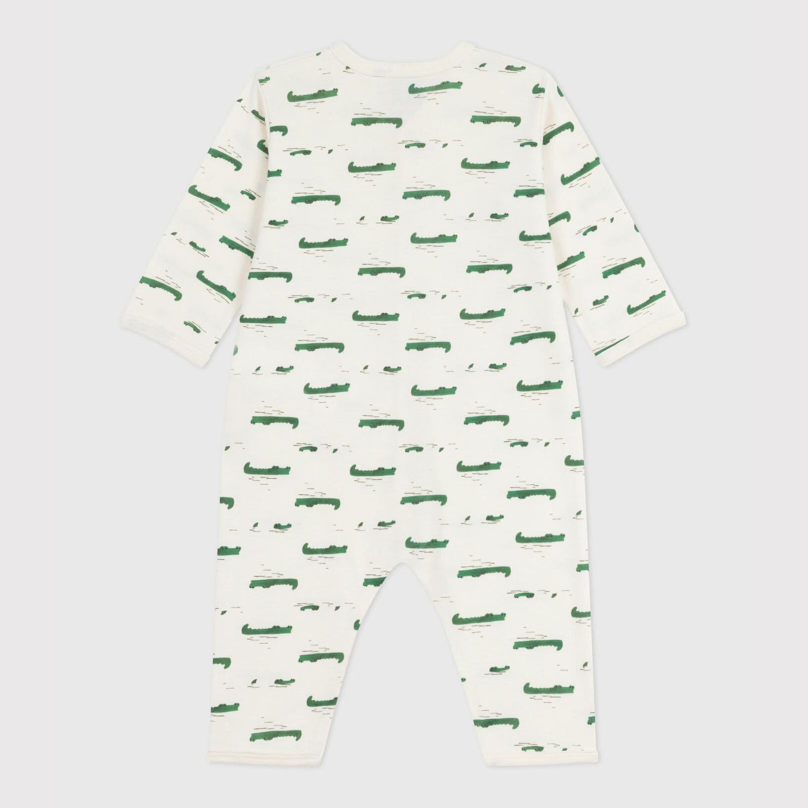 Baby Boys & Girls White Printed Cotton Babysuit