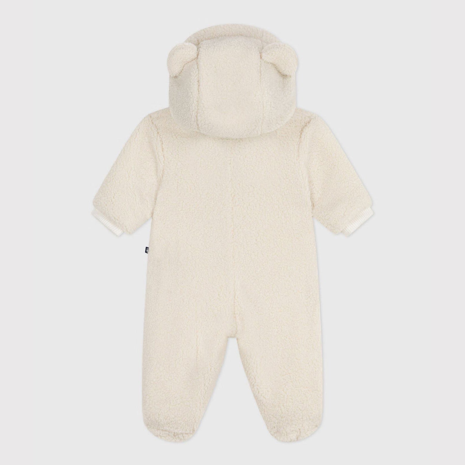 Baby Boys & Girls White Plush Babysuit