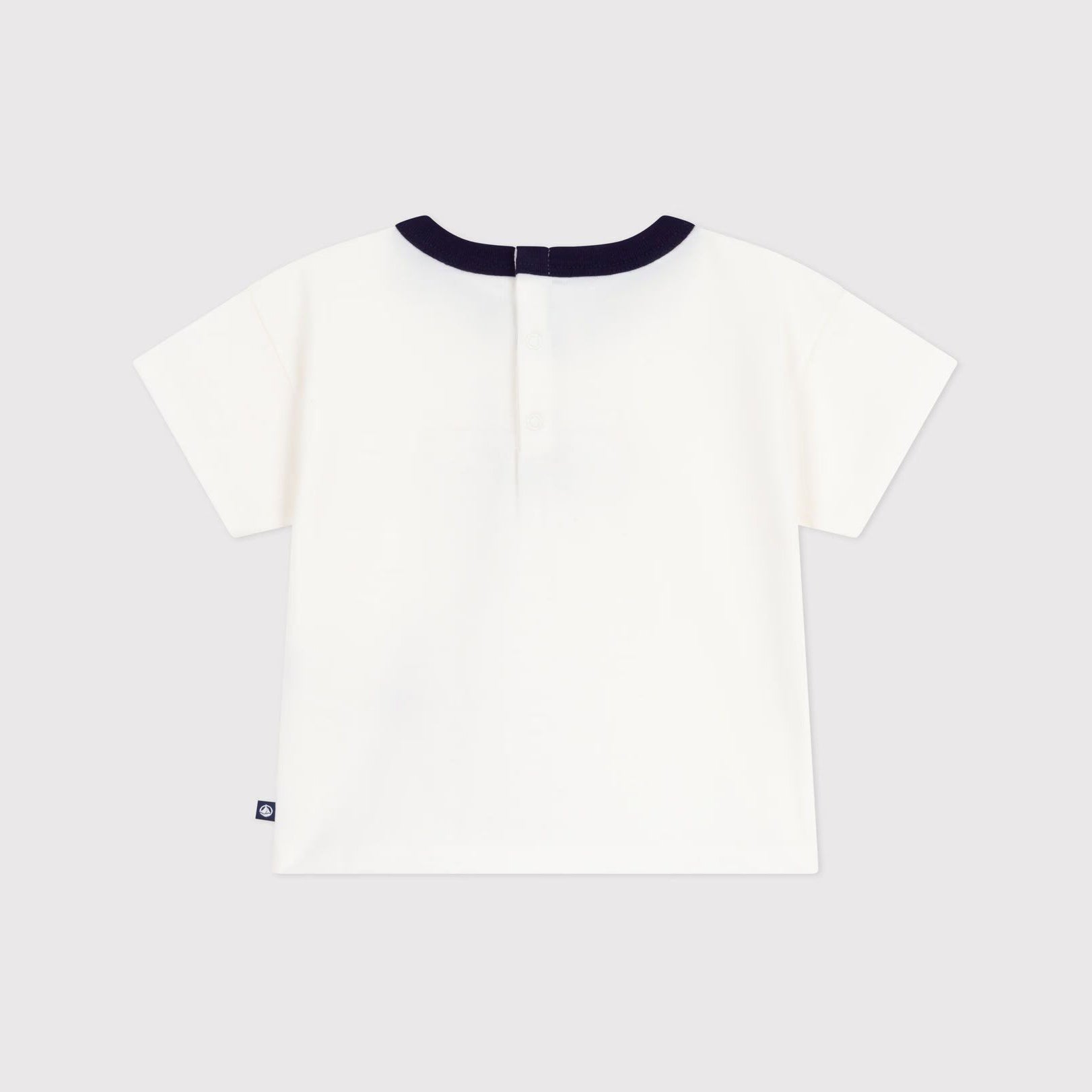 Baby Boys & Girls White Logo Cotton T-Shirt