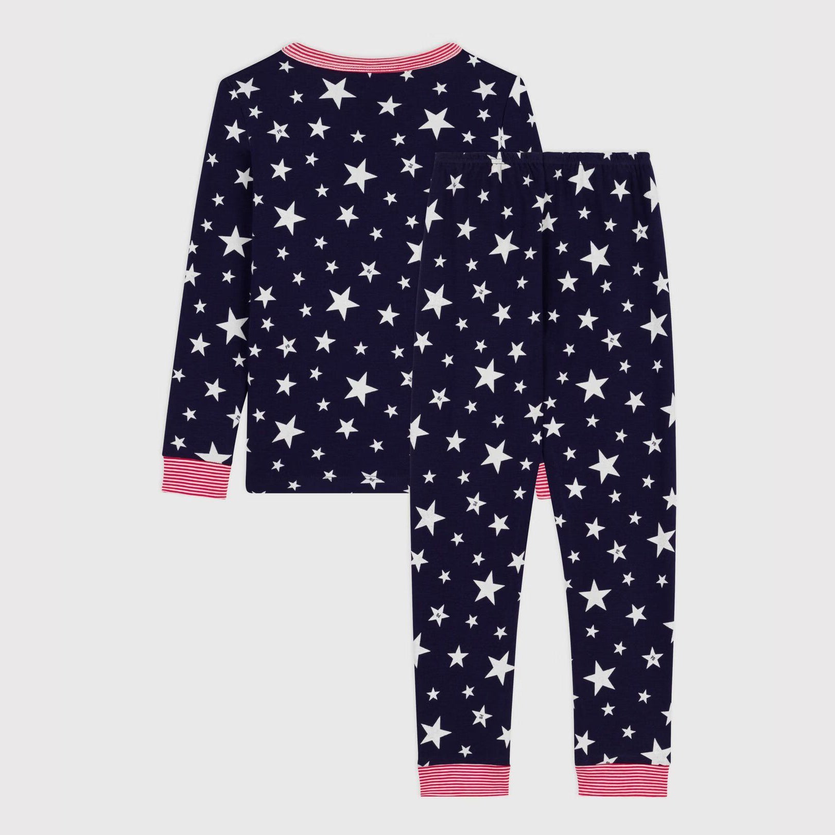 Boys Navy Star Cotton Nightwear Set