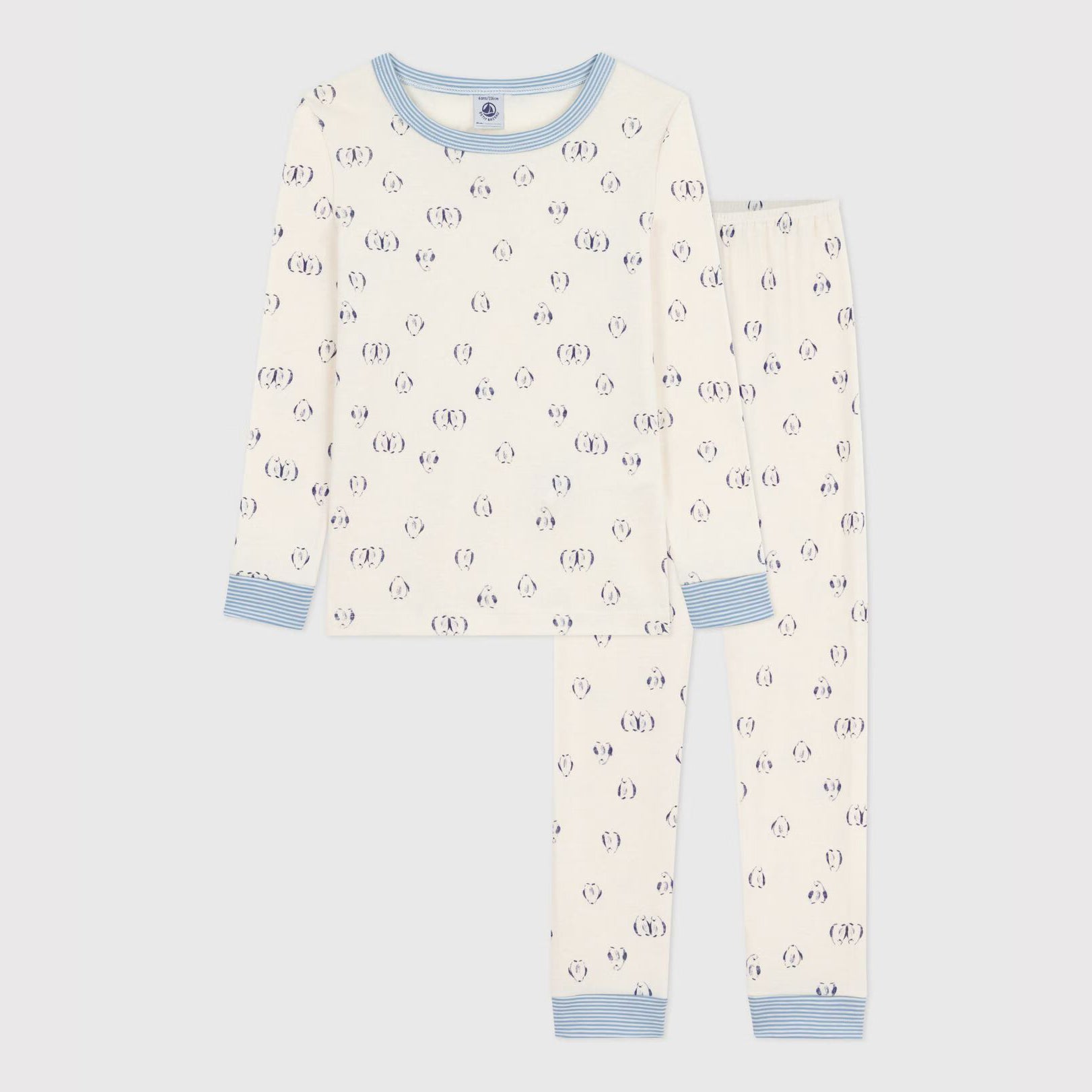 Boys Beige Printed Cotton Nightwear Set