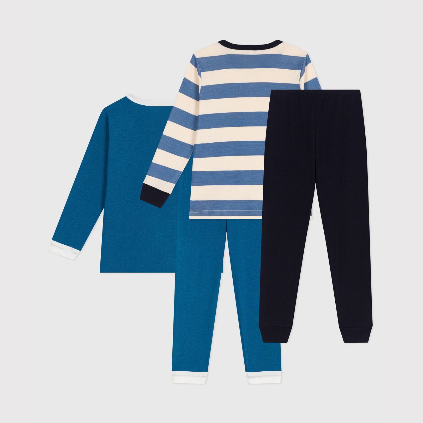 Boys Blue Cotton Nightwear Set(2 Pack)