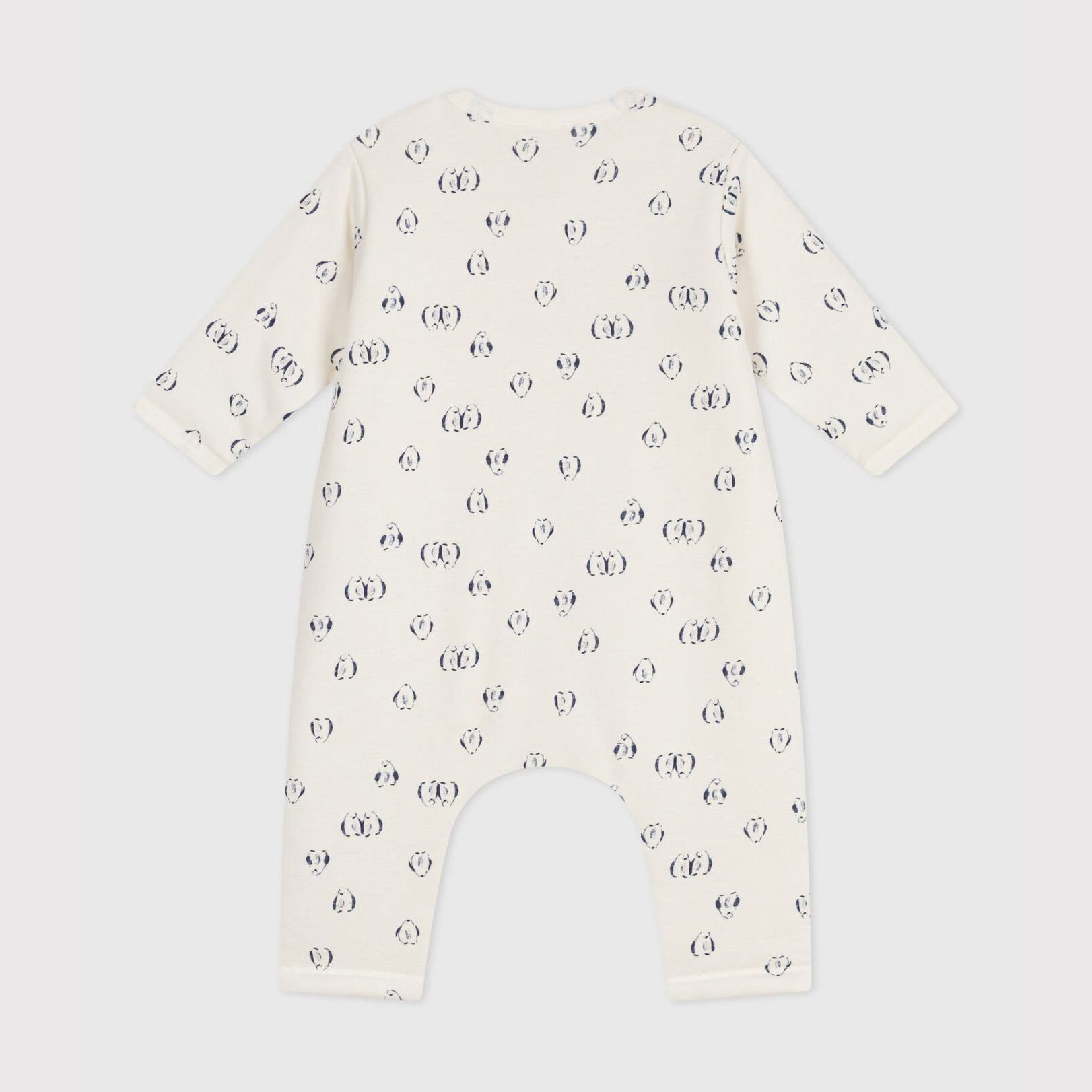 Baby Boys & Girls White Printed Cotton Babysuit