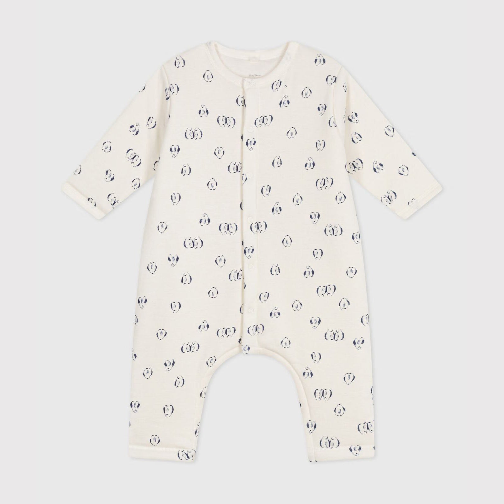 Baby Boys & Girls White Printed Cotton Babysuit