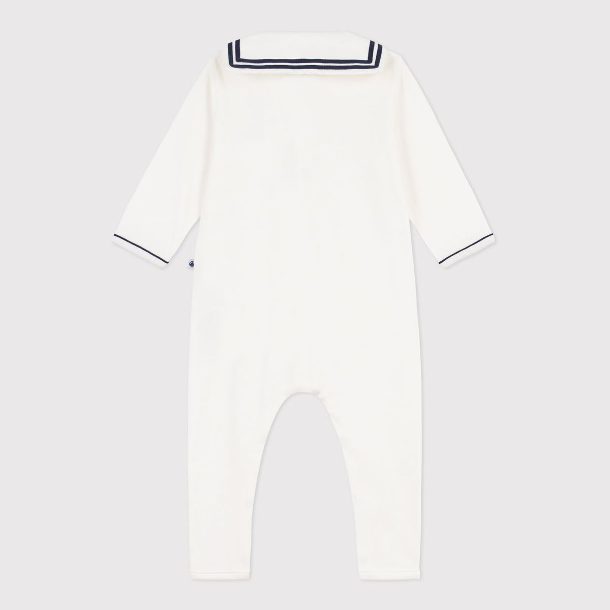 Baby Boys & Girls White Cotton Babysuit