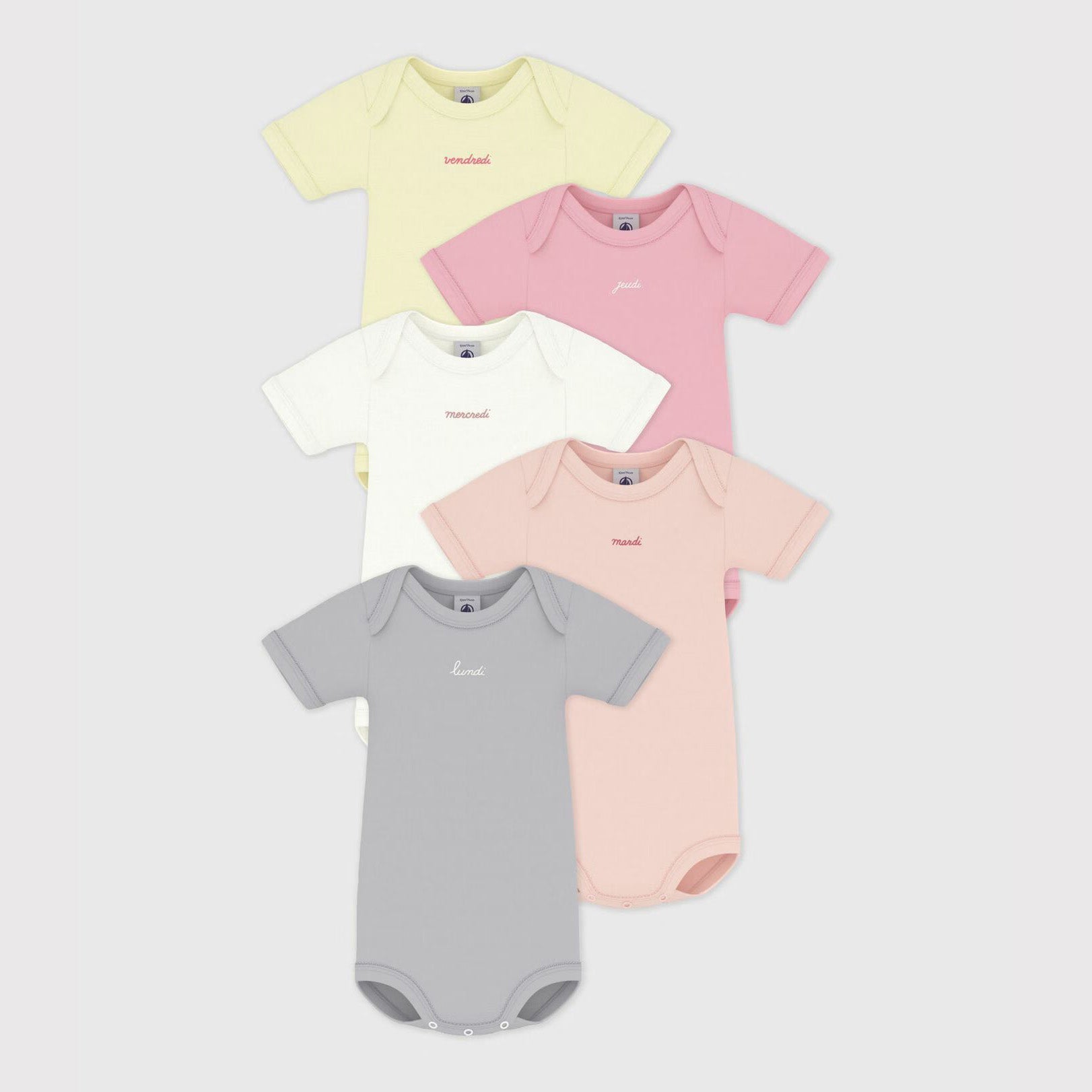 Baby Boys & Girls Multicolor Cotton Babysuit Set(5 Pack)