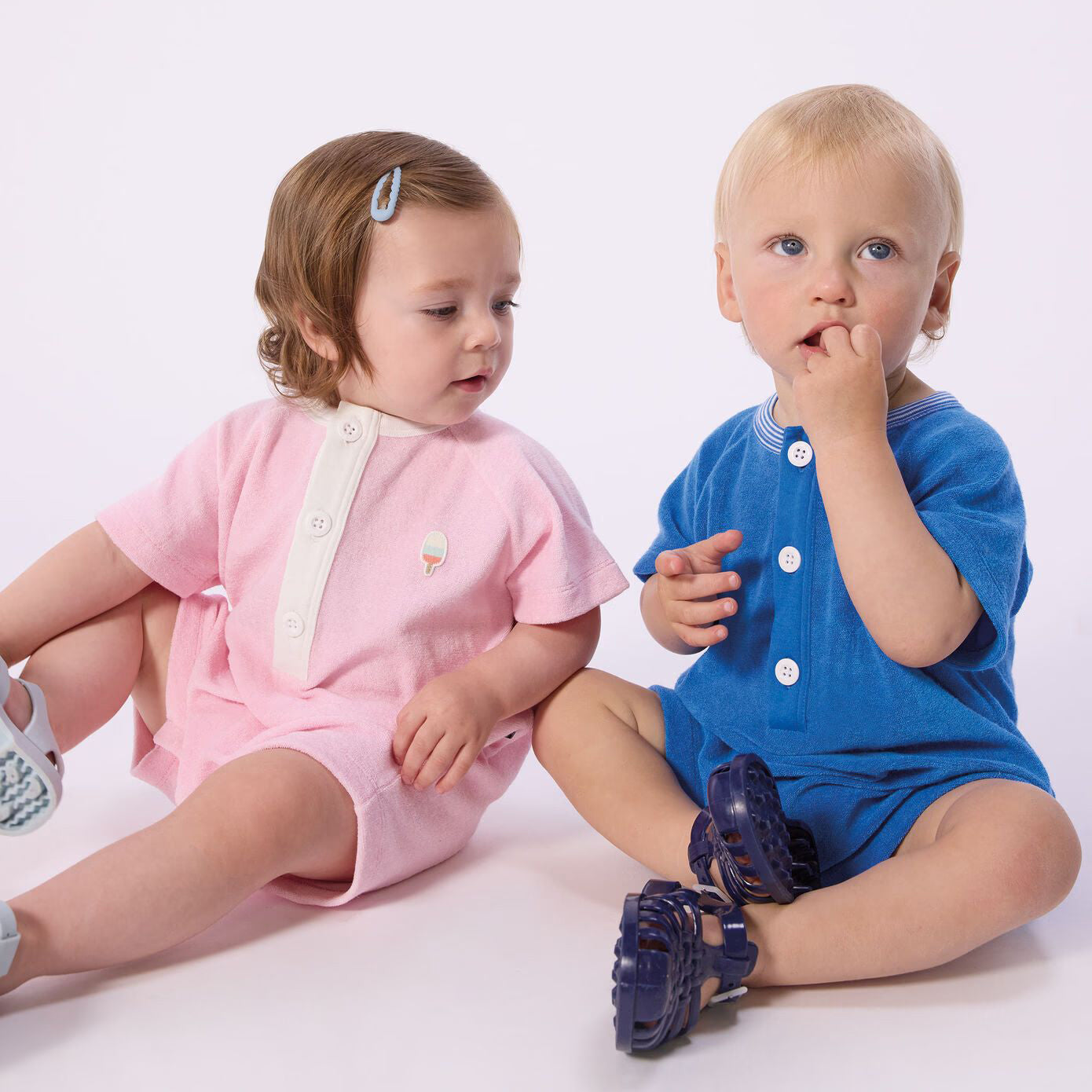 Baby Girls Pink Babysuit