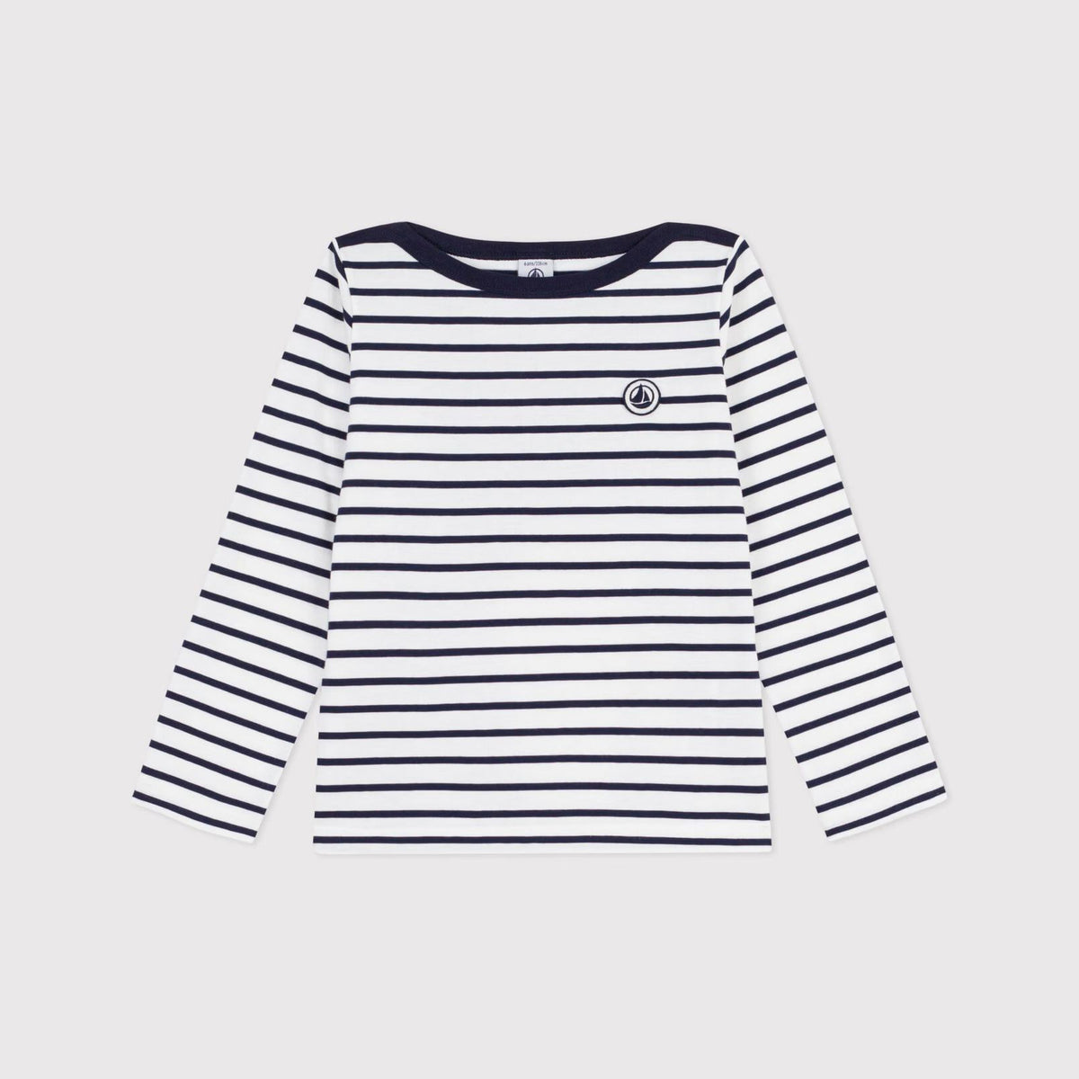 Boys & Girls Navy Stripes Cotton T-Shirt