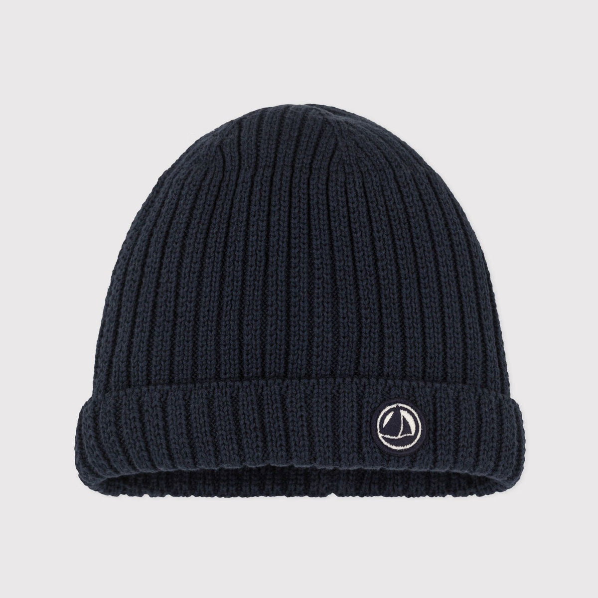 Baby Boys Navy Cotton Knit Hat