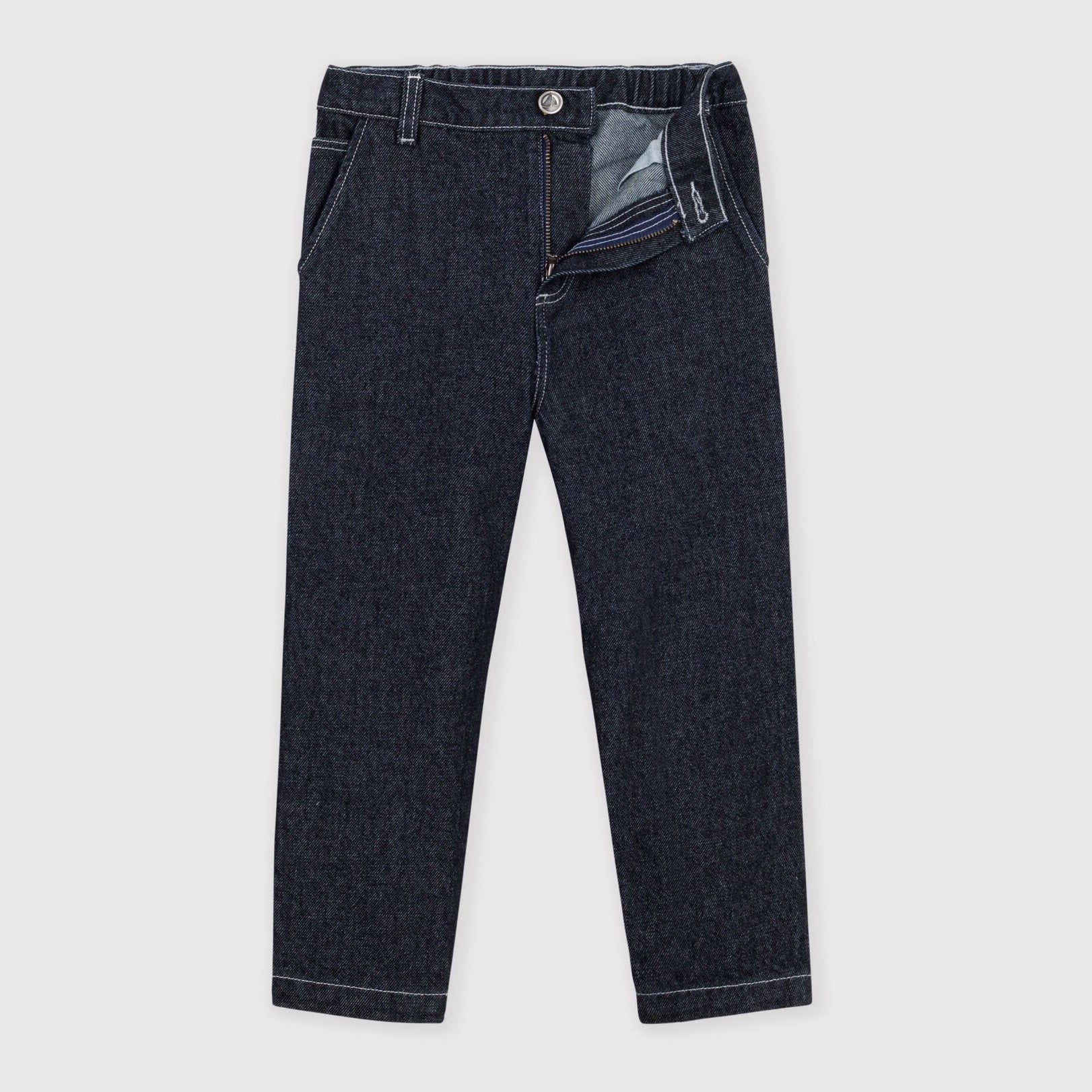 Boys Dark Blue Denim Trousers
