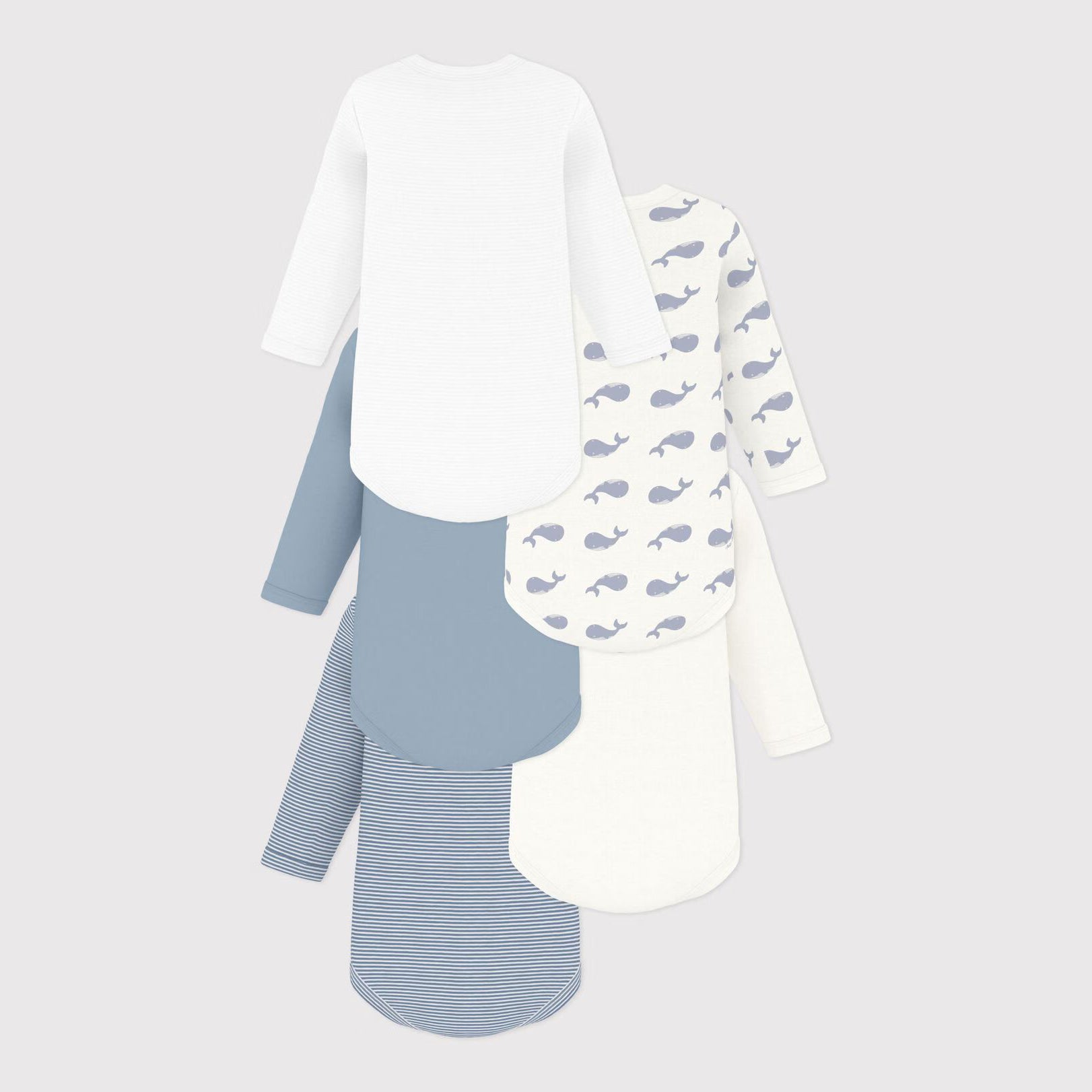 Ensemble de barboteuses en coton multicolore pour bébés garçons et filles (lot de 5)
