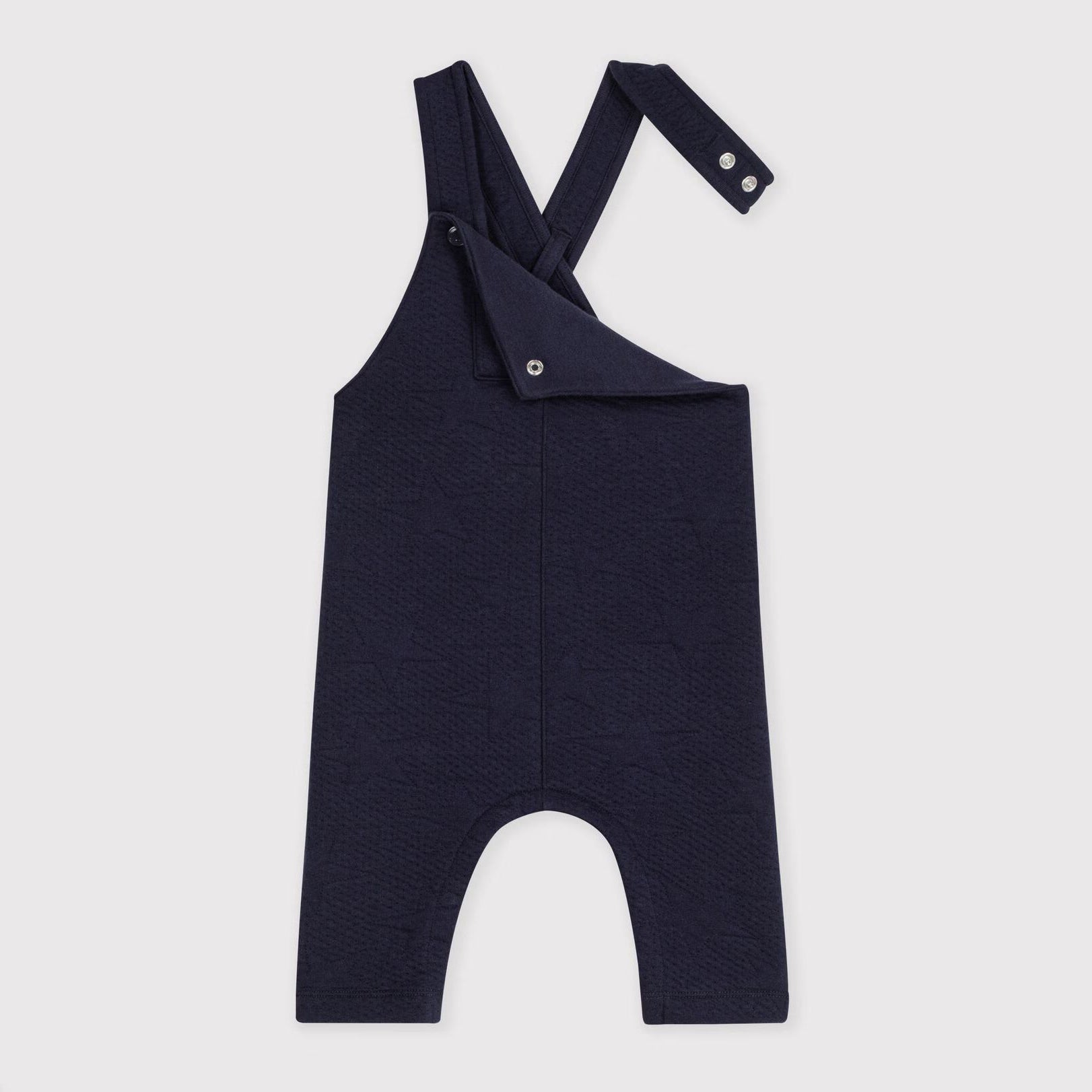 Grenouillère bébé garçon en coton bleu marine