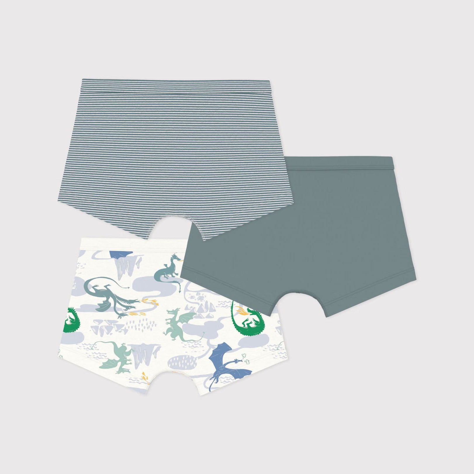 Lot de 3 slips en coton multicolores pour garçons