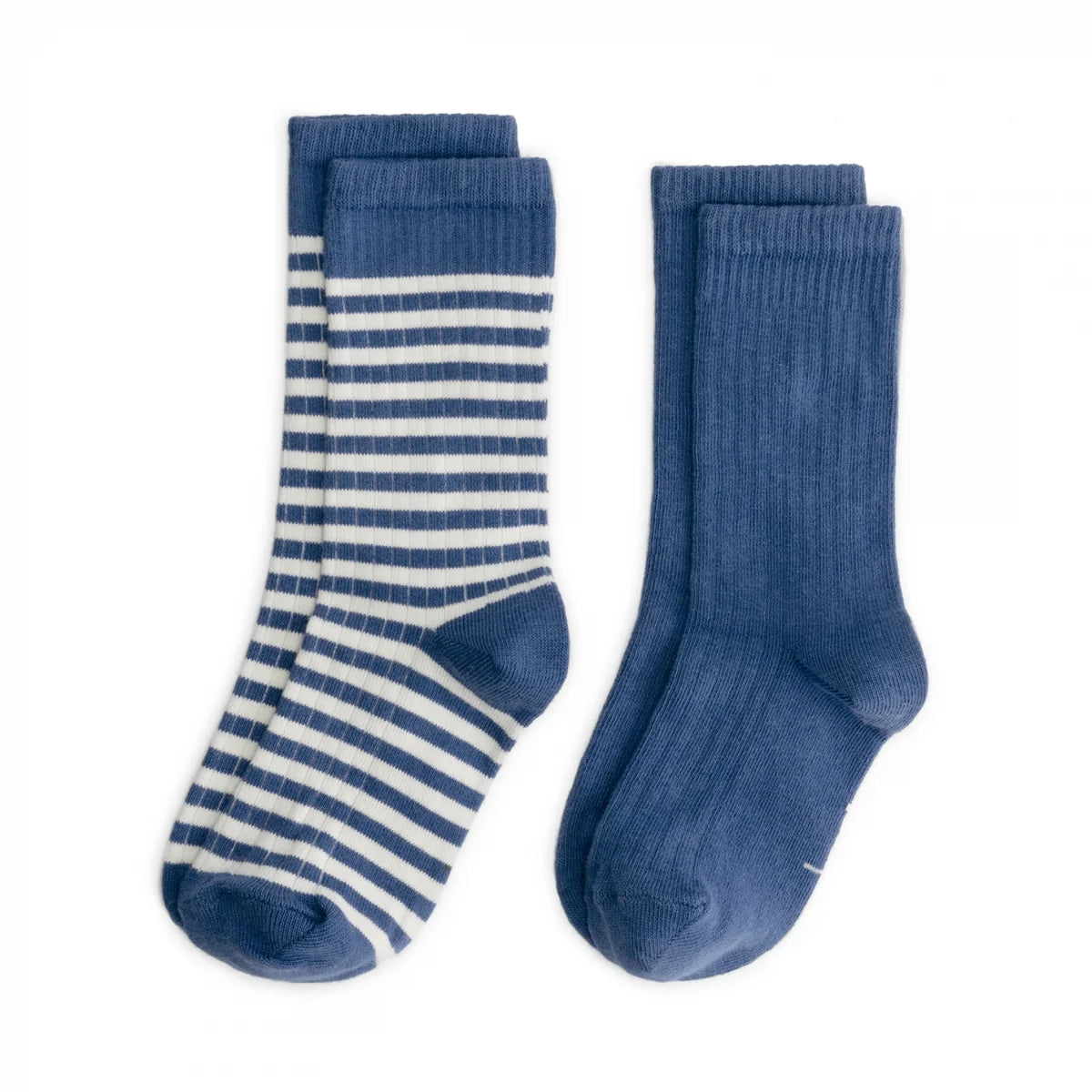 Boys & Girls Blue Cotton Socks Set(2 Pack)