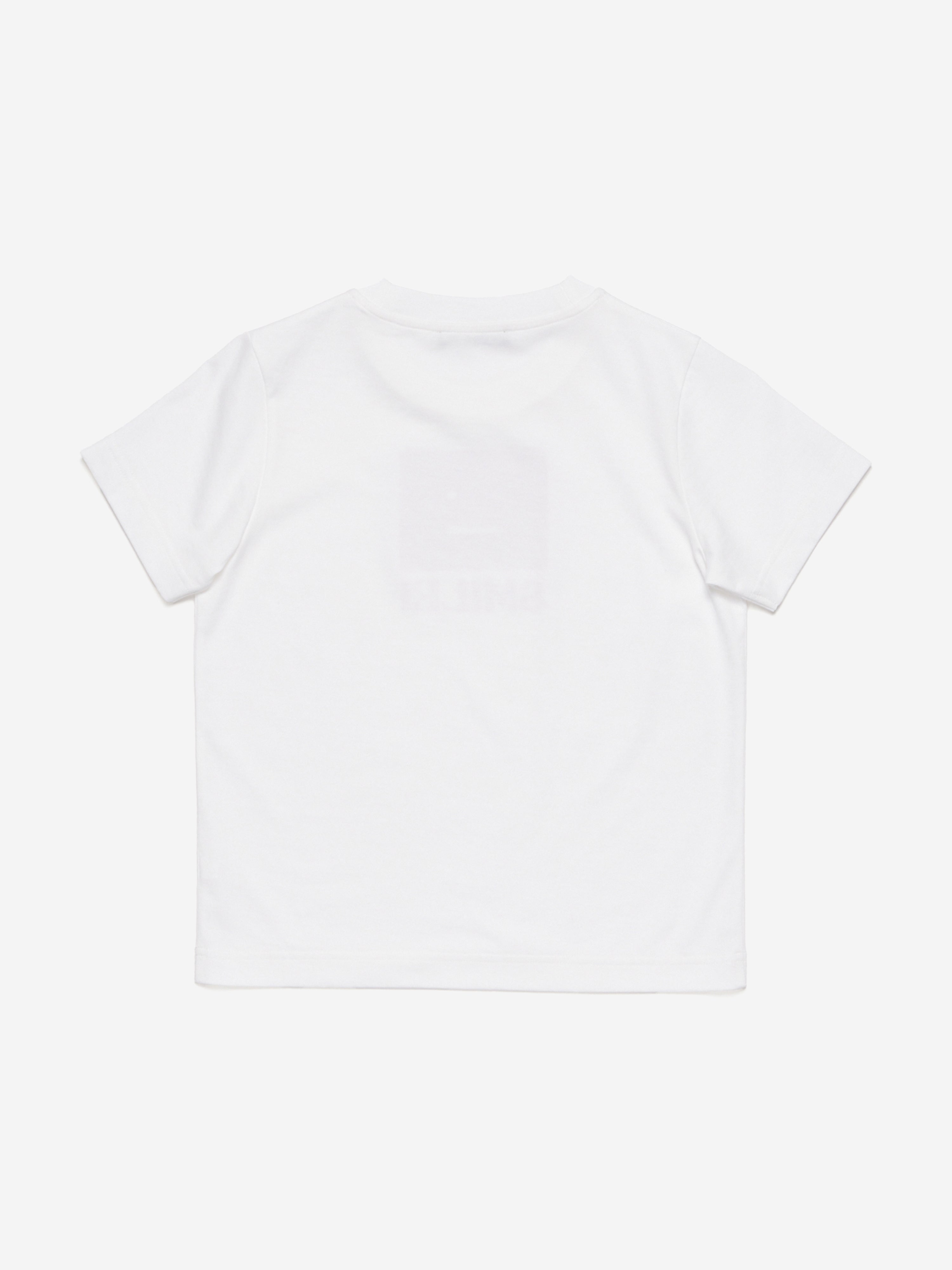 Kids Nash Smiling Face T-Shirt in White