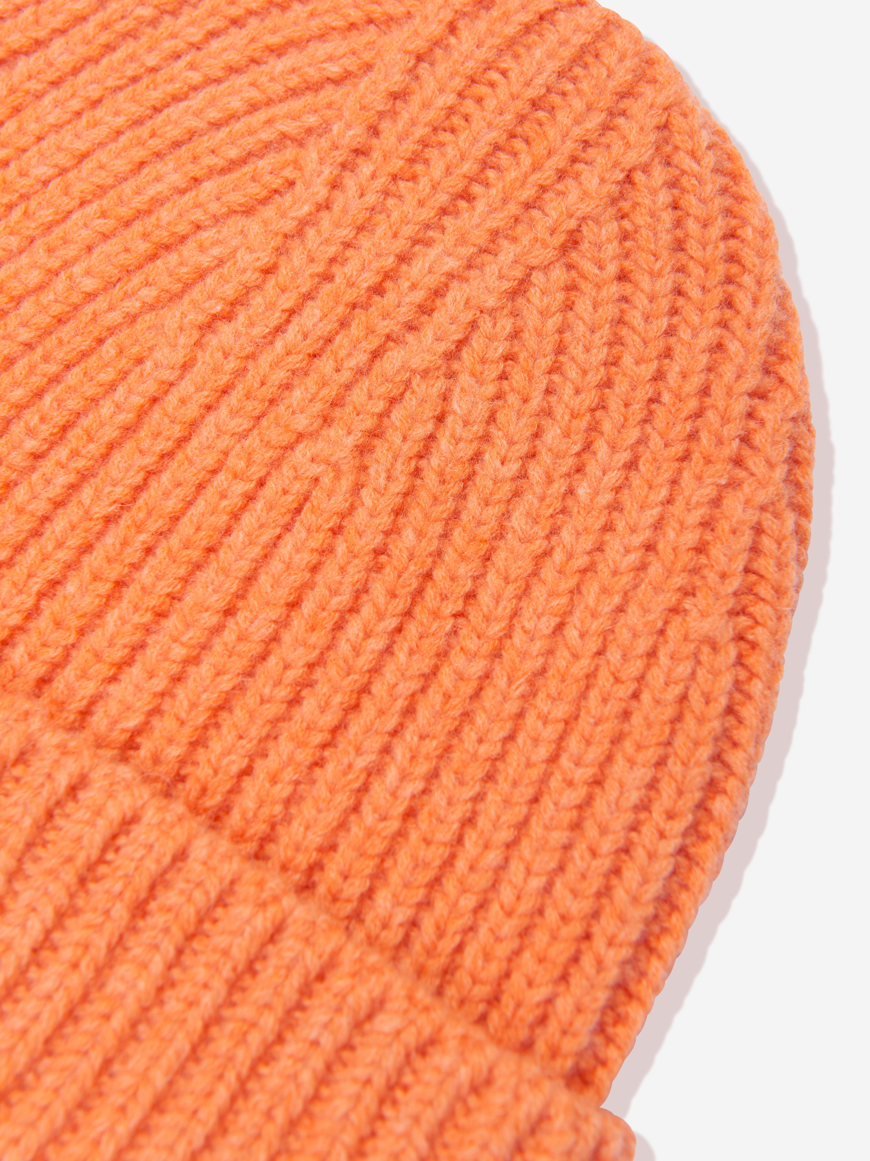 Kids Wool Knitted Beanie Hat in Orange