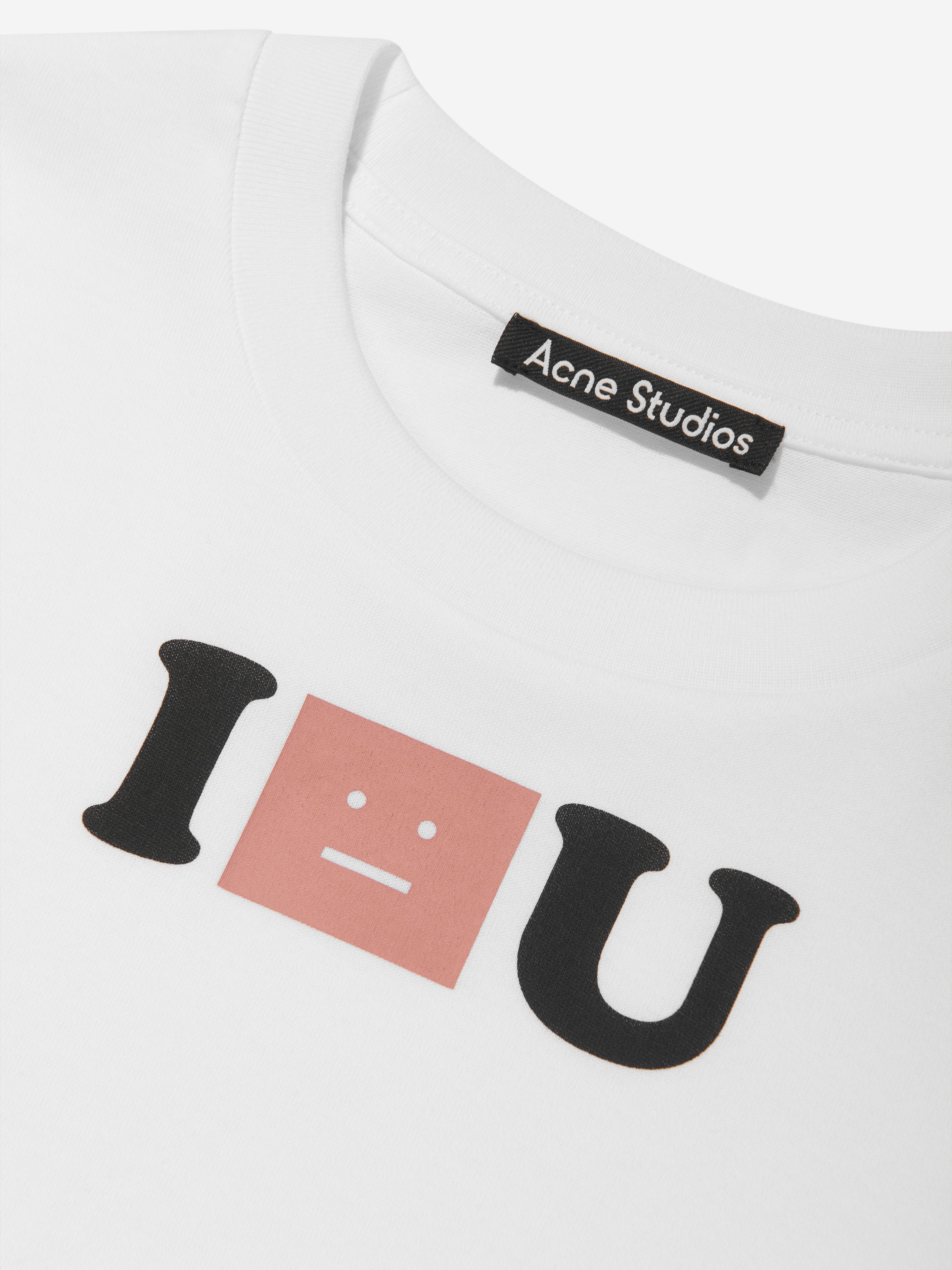 Kids Love Face T-Shirt in White