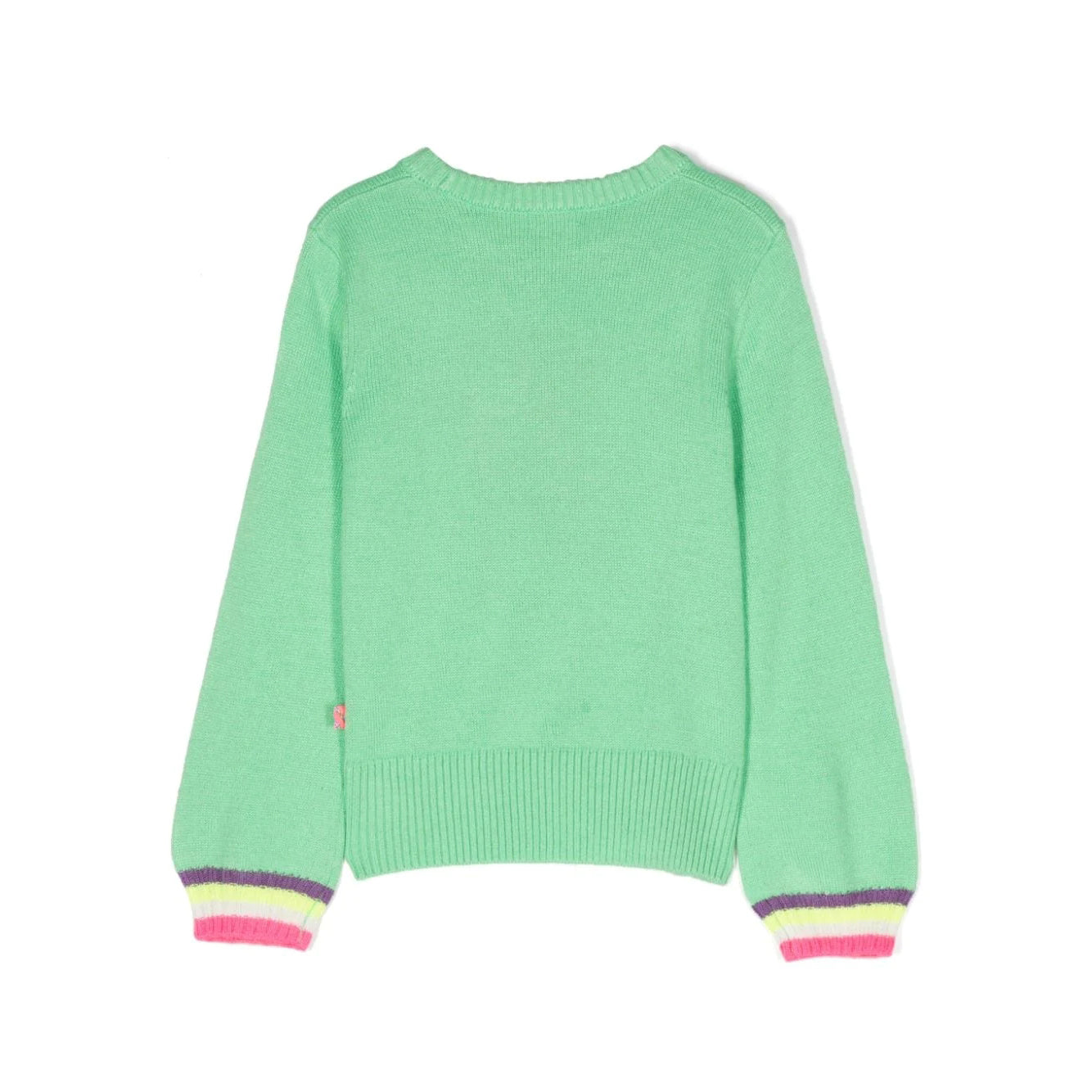 Girls Green Knit Sweater