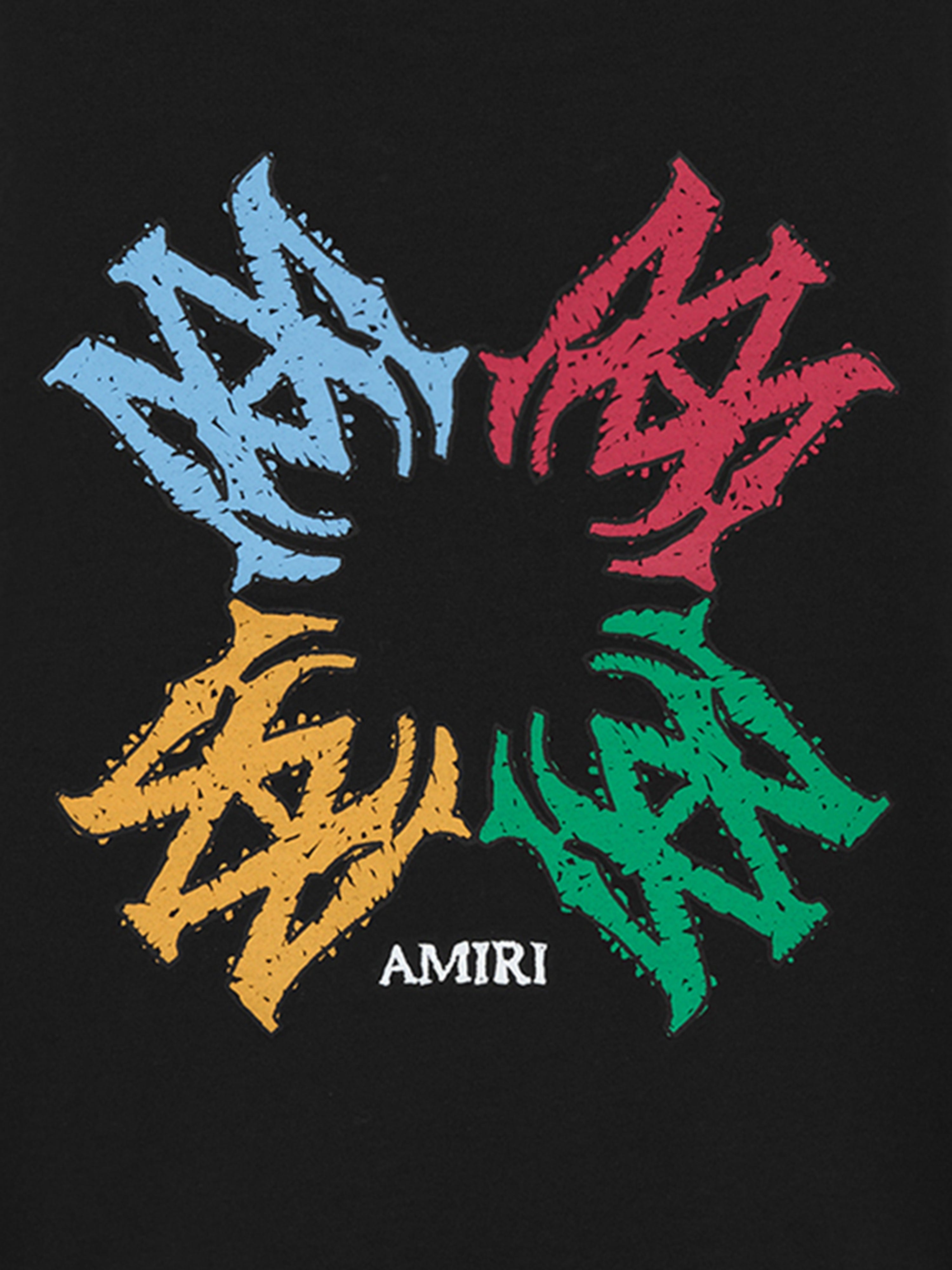 Kids MA Quad Scribble T-Shirt in Black