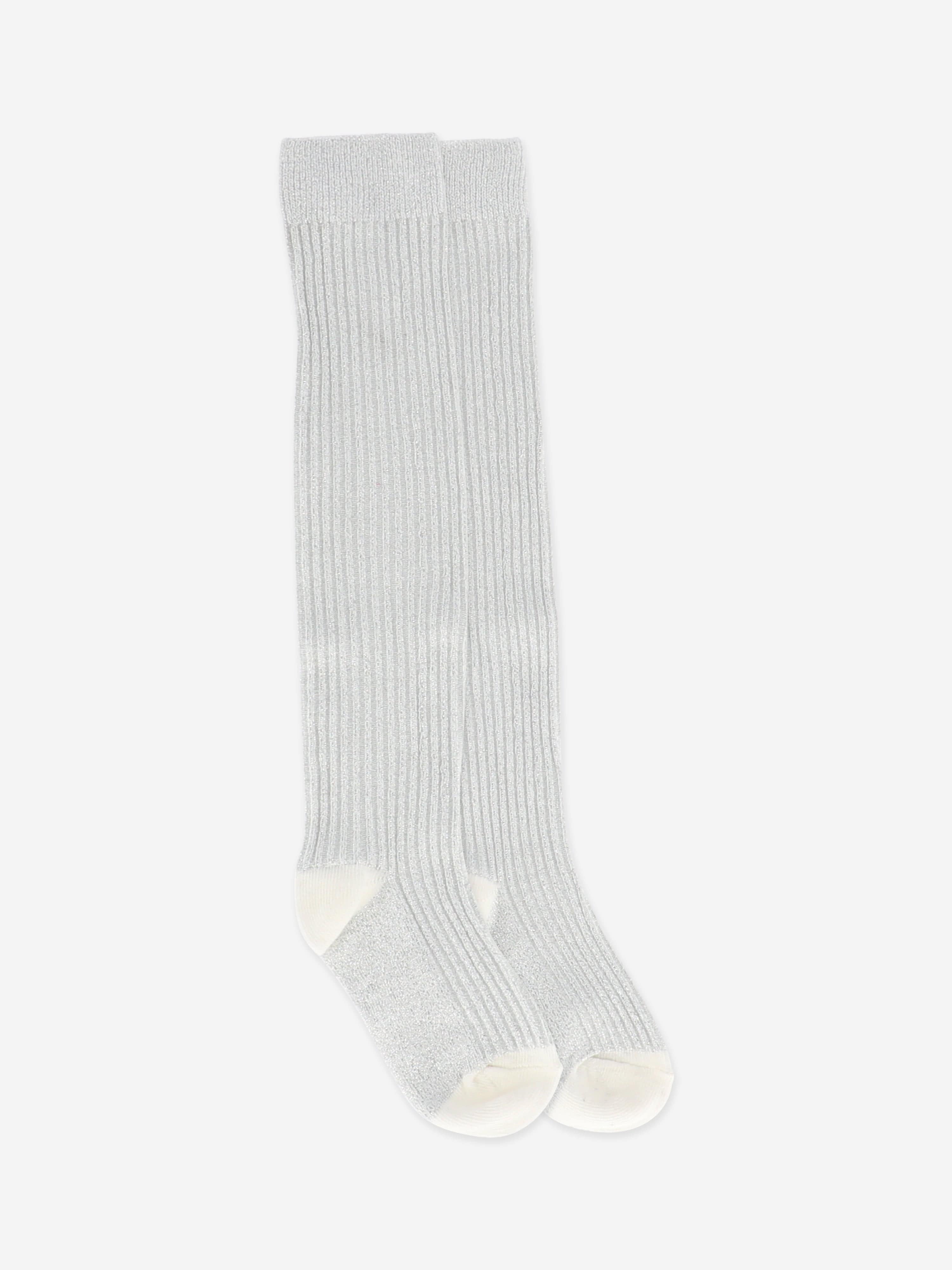 Girls Lucy Sparkle Socks in White