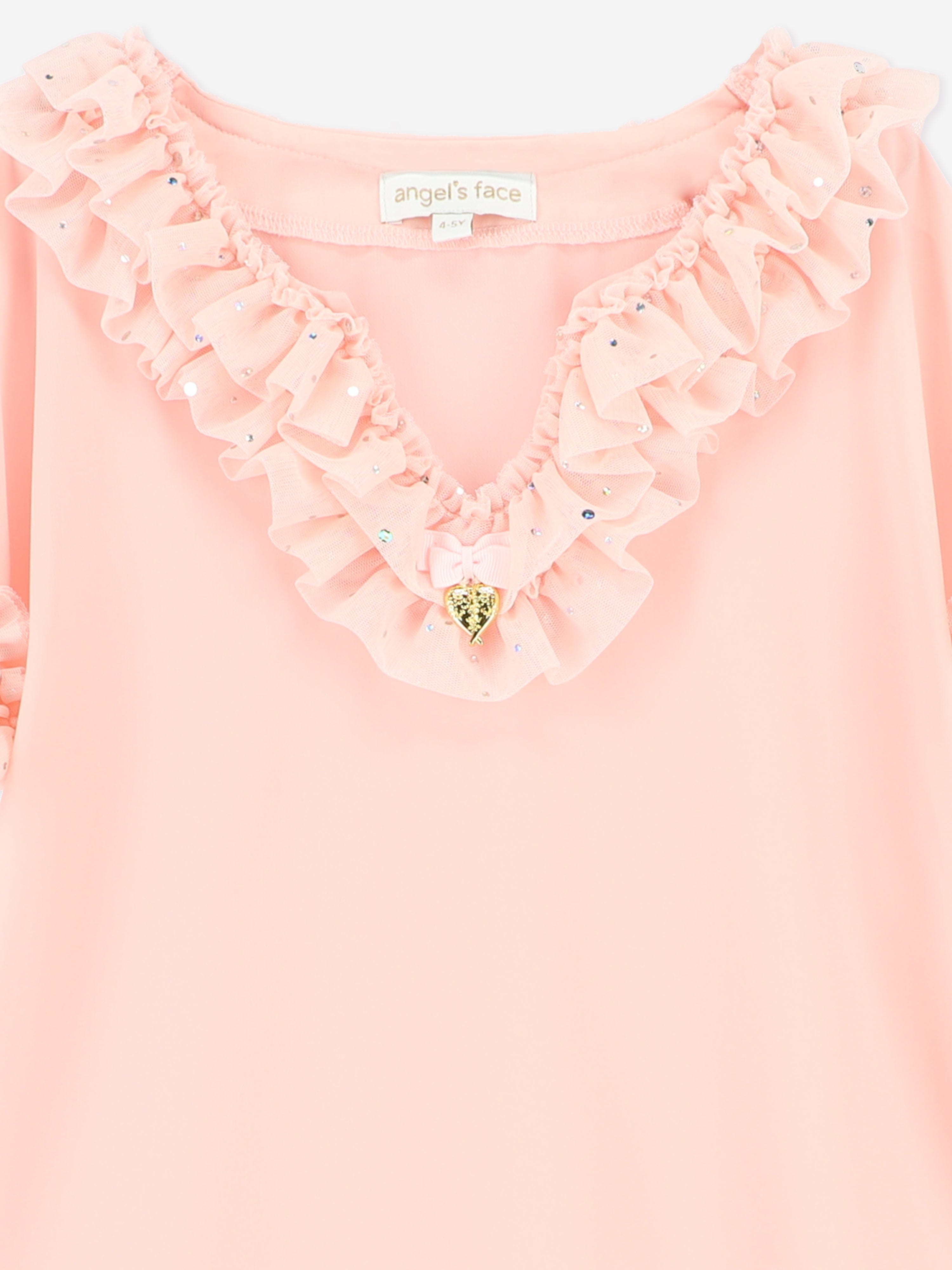 Girls Irena Sparkle Kaftan in Pink
