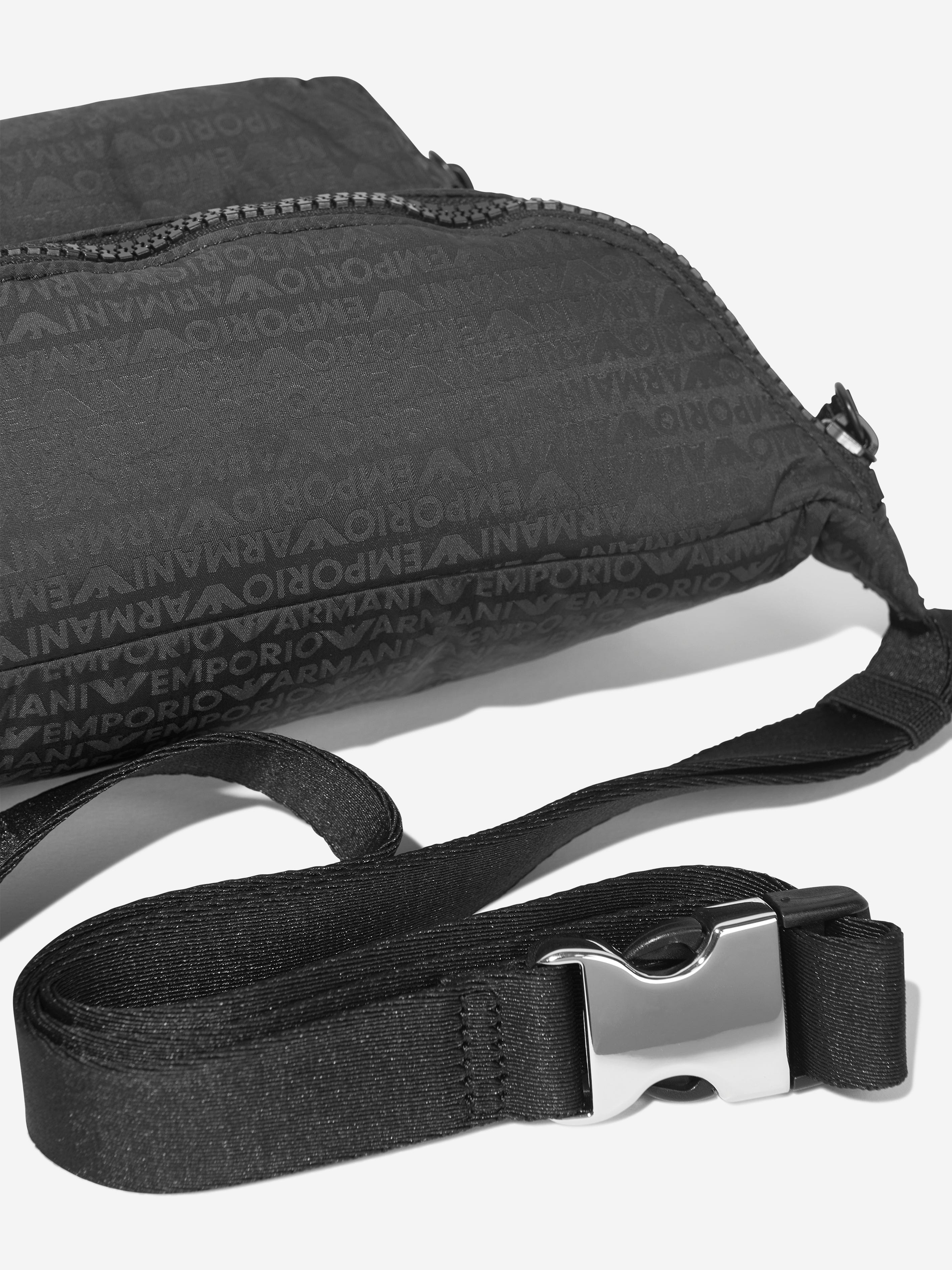 Emporio Armani Boys Logo Belt Bag in Green (23cm)