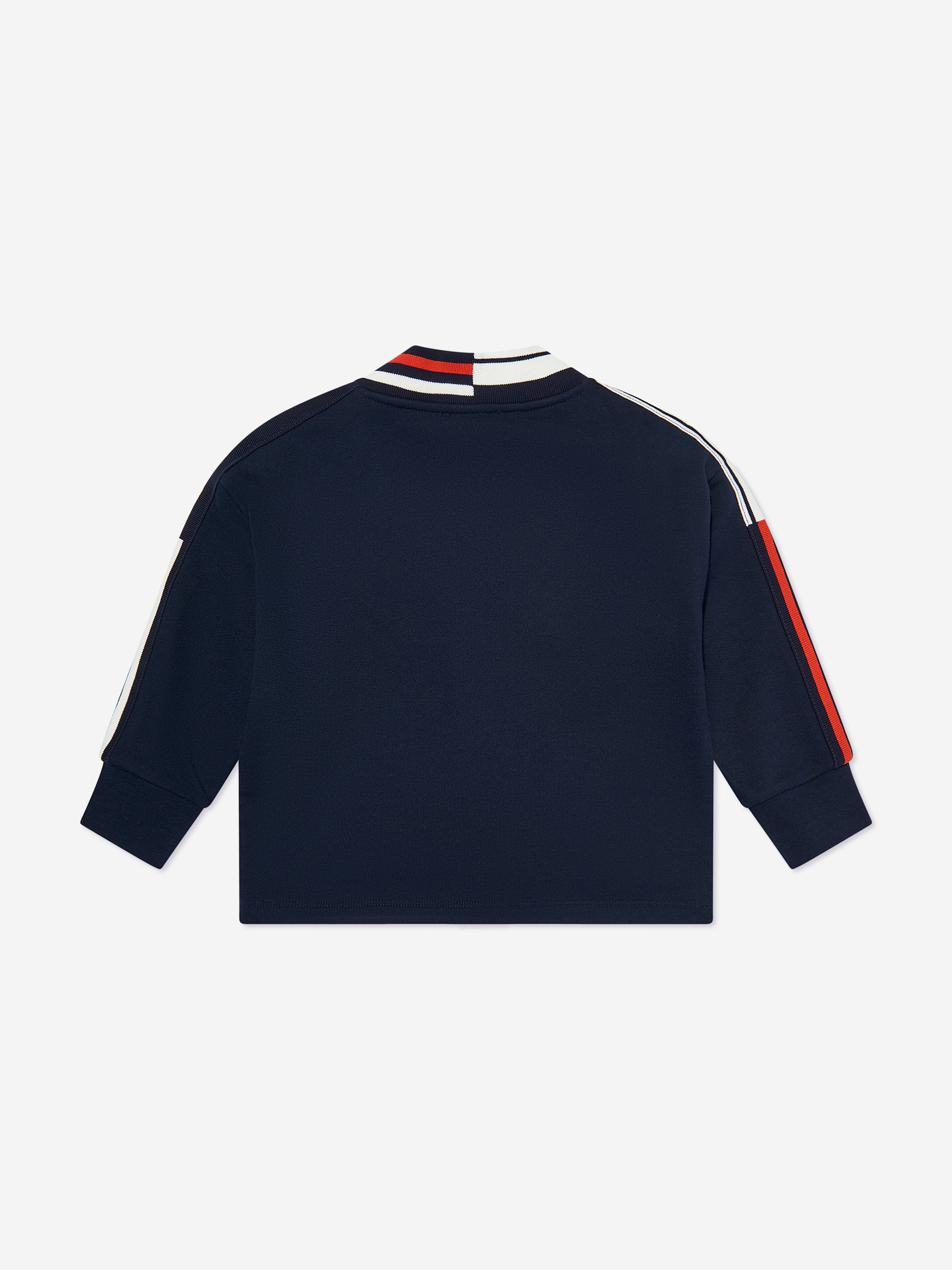 Emporio Armani Boys Logo Cardigan in Navy
