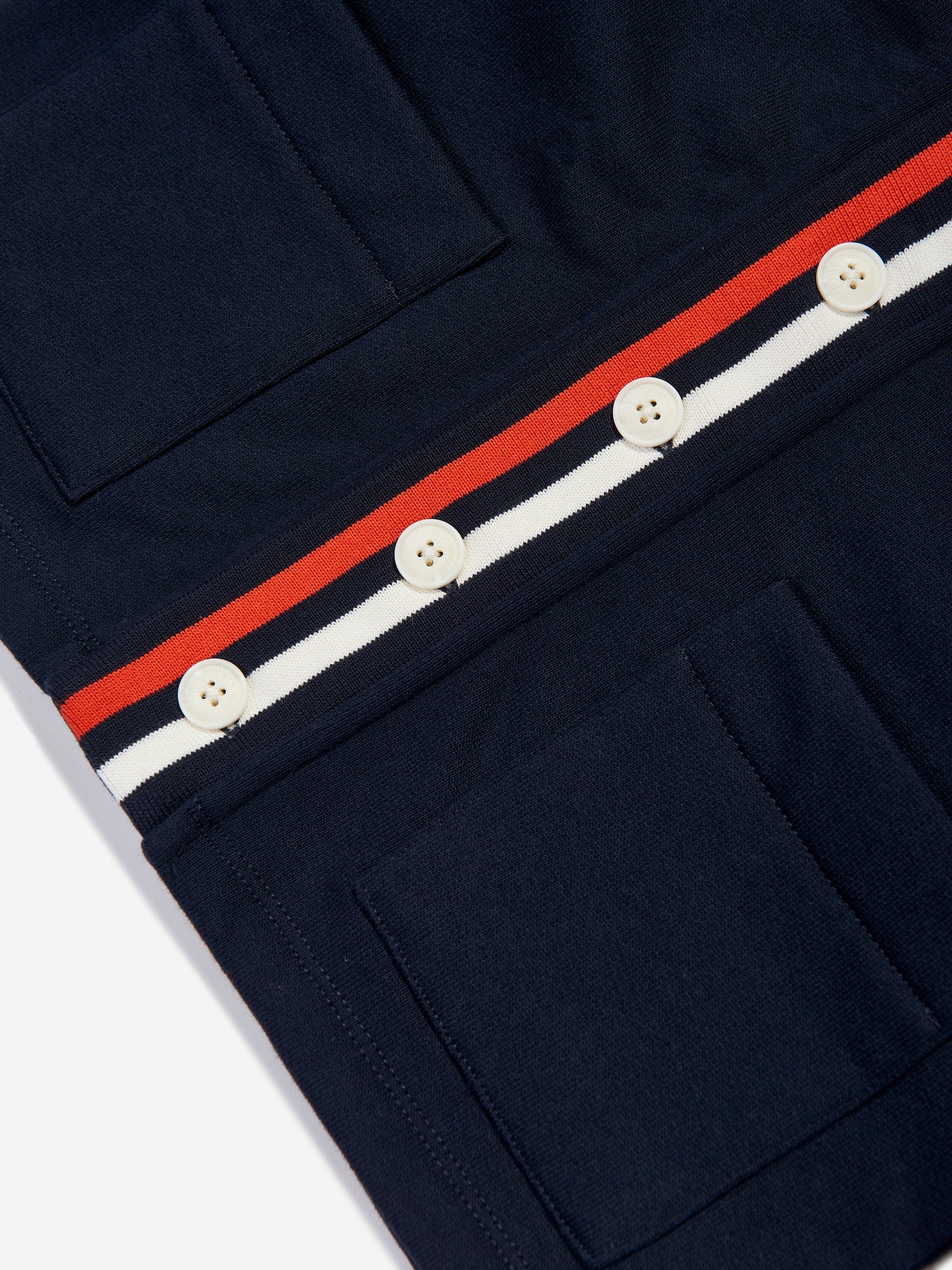 Emporio Armani Boys Logo Cardigan in Navy